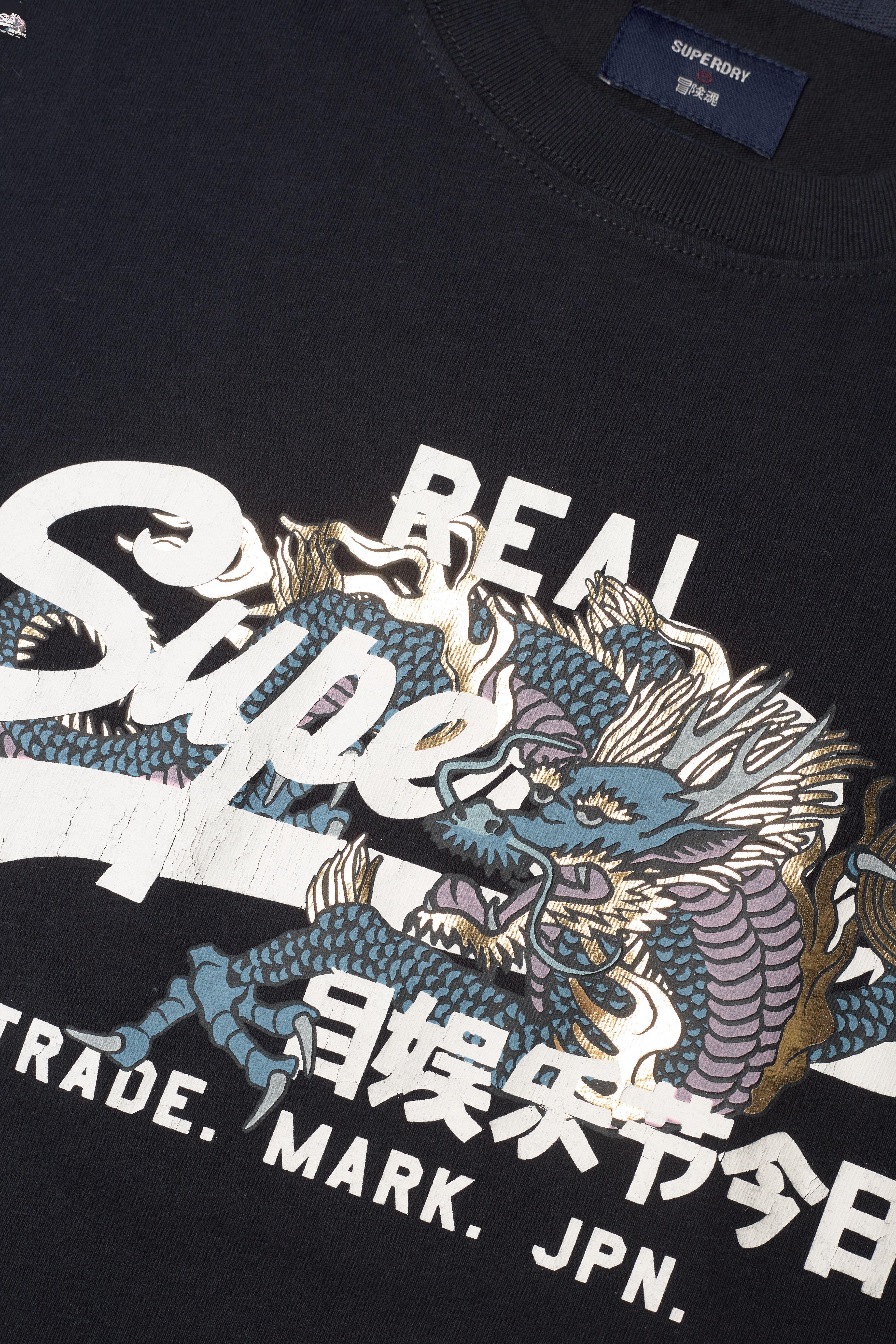 Superdry - VINTAGE VL NARRATIVE TEE - eclipse navy - 5