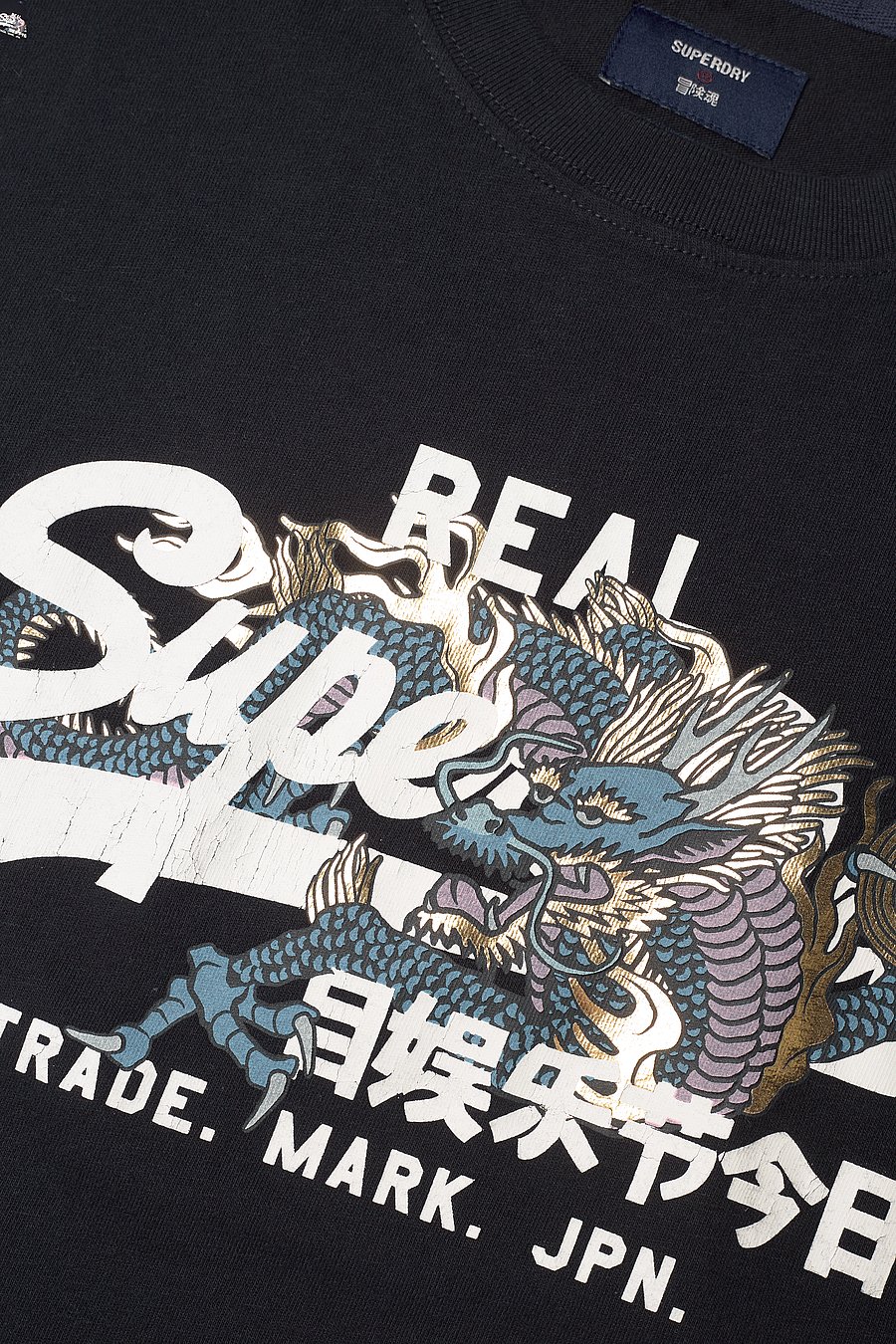 Superdry - VINTAGE VL NARRATIVE TEE - eclipse navy - 5