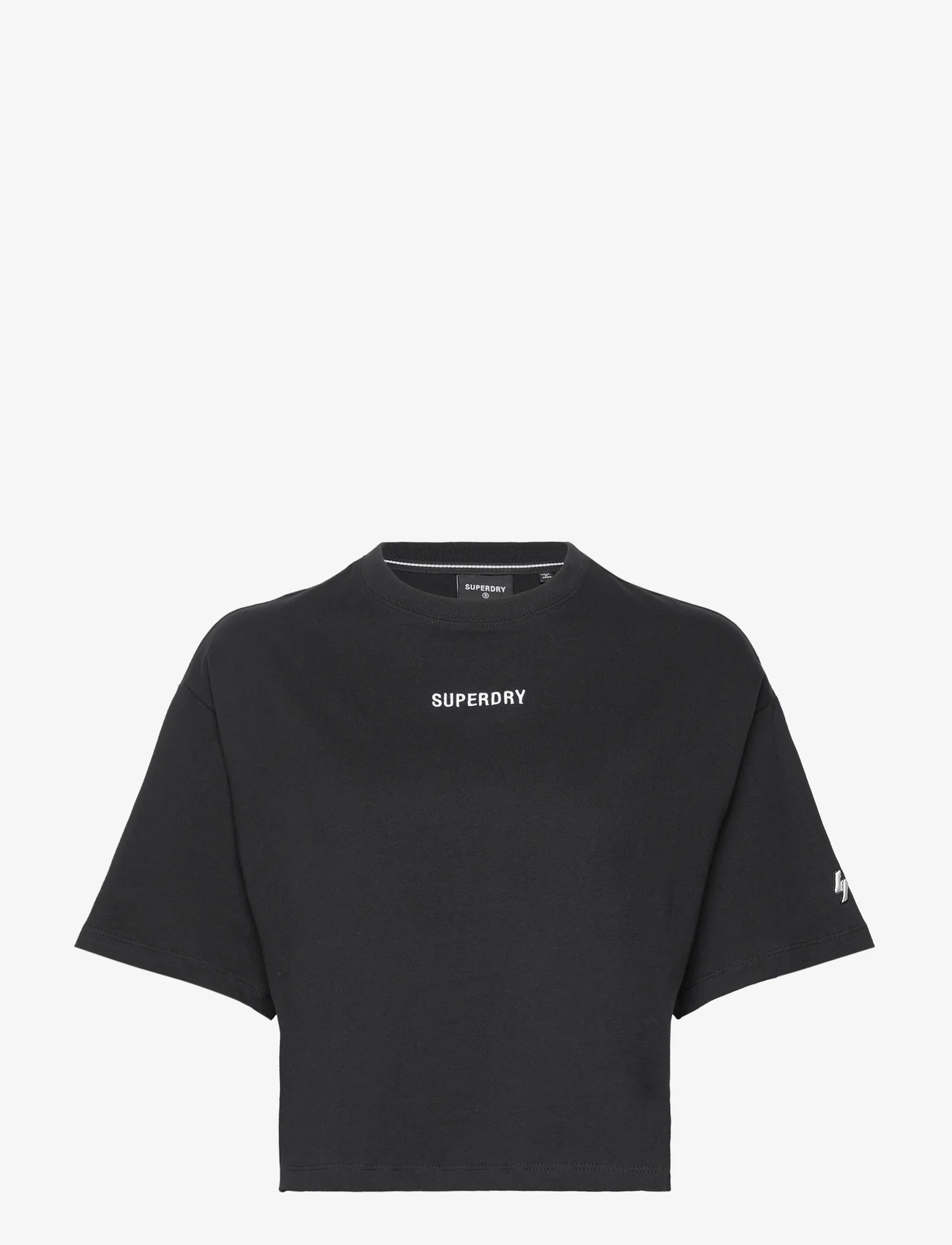 Superdry - CODE MICRO LOGO TEE - t-shirts - black - 0