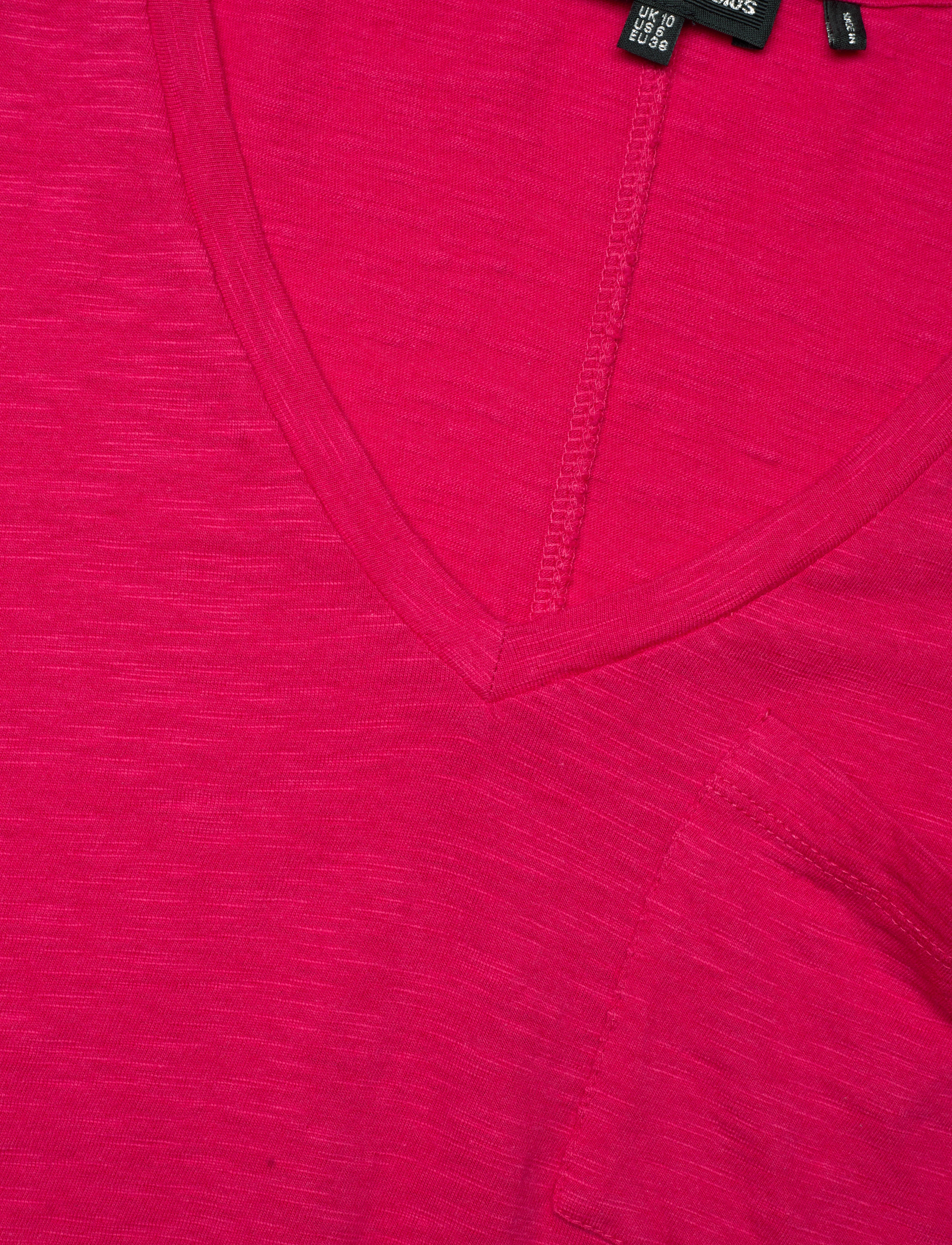 Superdry - STUDIOS SLUB PKT VEE NECK TEE - highland berry - 2