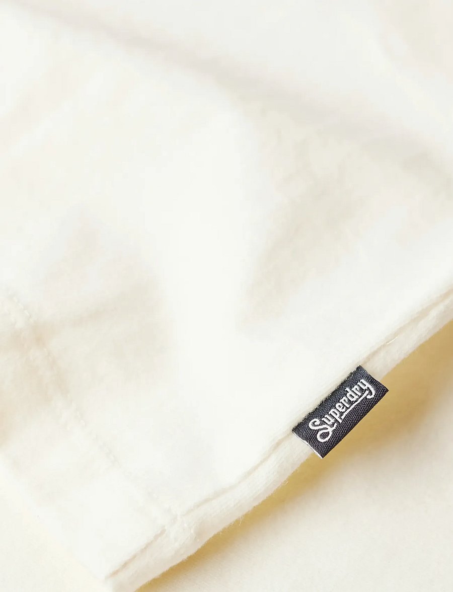 Superdry - ESSENTIAL LOGO RAGLAN SLUB TEE - t-särgid - dark brown/ off white - 5