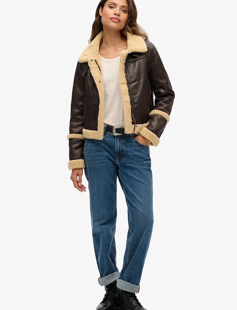 Superdry - SCOOP NECK TEE - t-särgid - light oat marl - 2