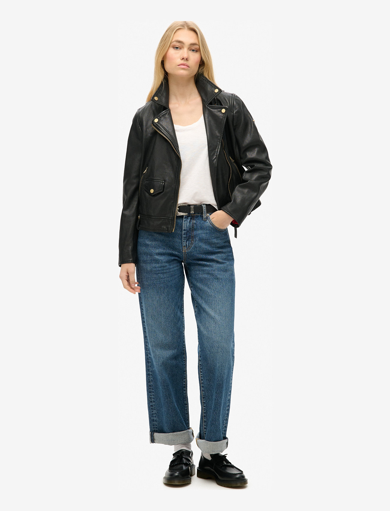 Superdry - SCOOP NECK TEE - efterårstøj - optic - 5