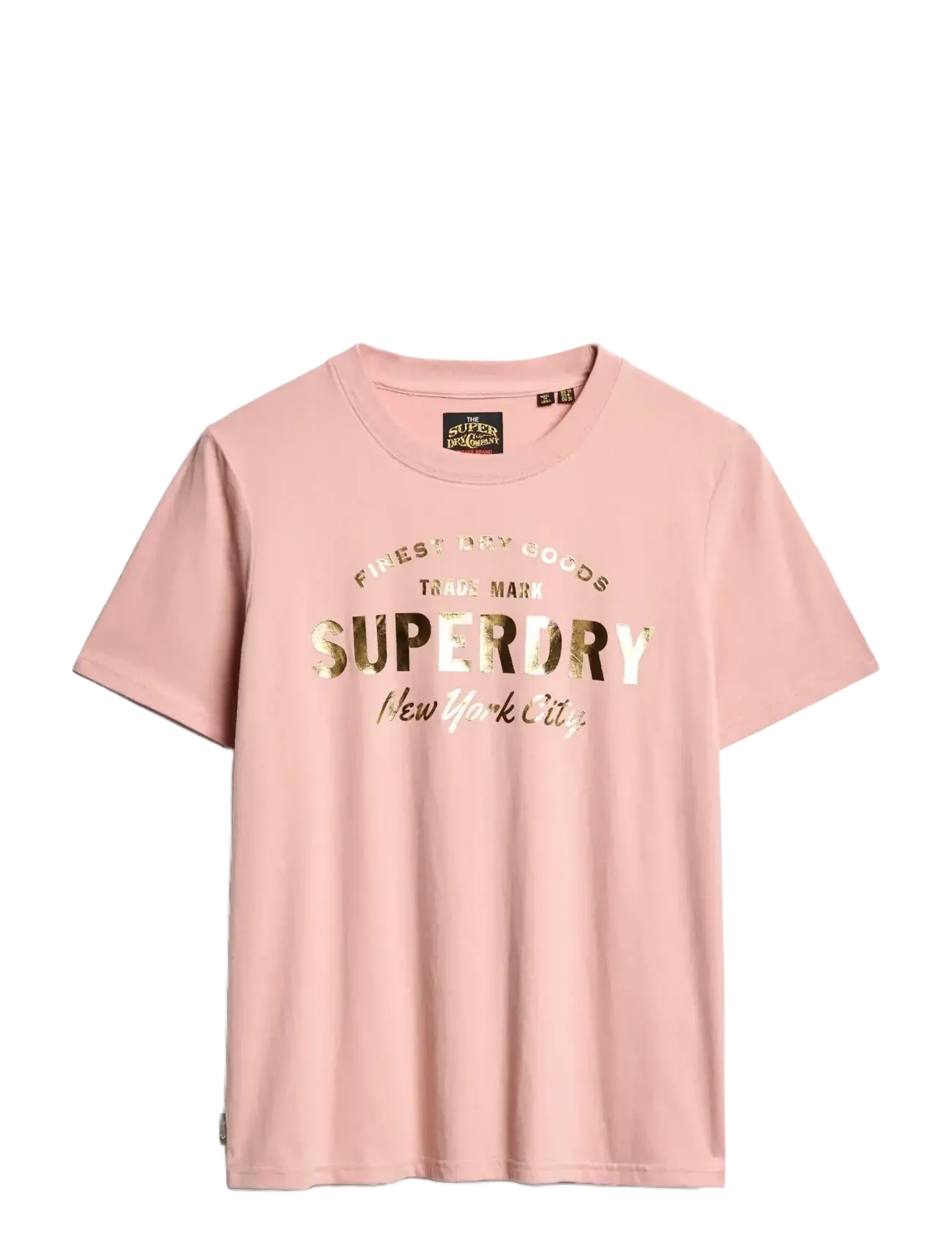 Superdry LUXE METALLIC LOGO RELAXED TEE - Tøj - BLUSH PINK / pink/rose