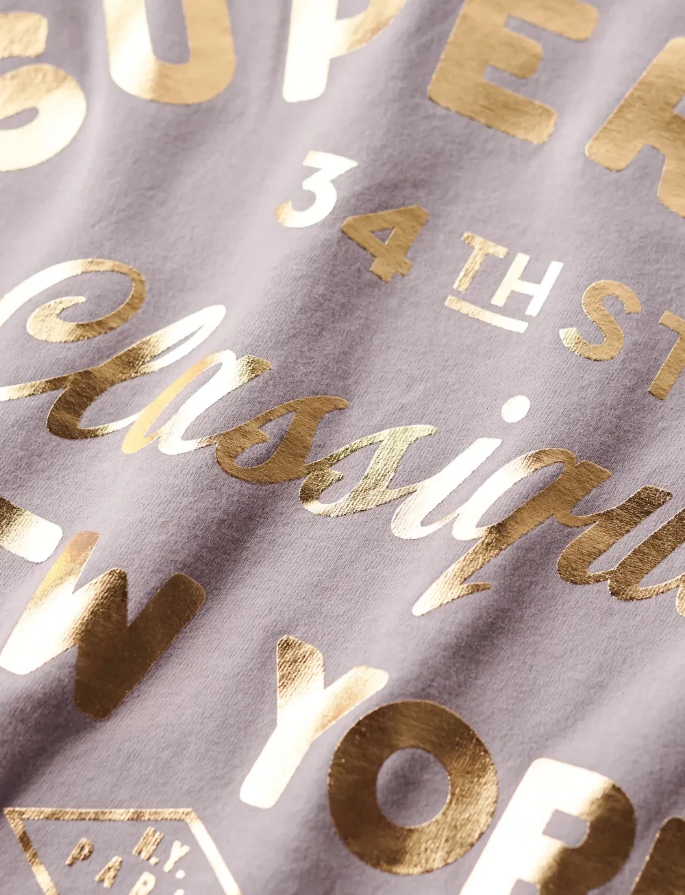 Superdry - LUXE METALLIC LOGO RELAXED TEE - t-shirts - brassica lilac - 4