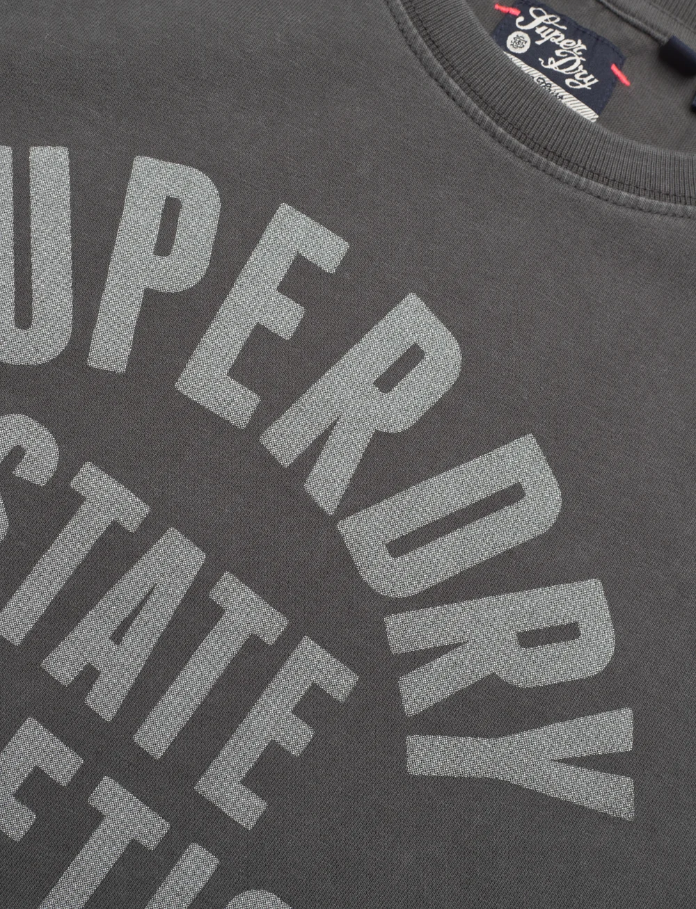 Superdry - ATH GRAPHIC FITTED TEE - t-shirts - charcoal - 3
