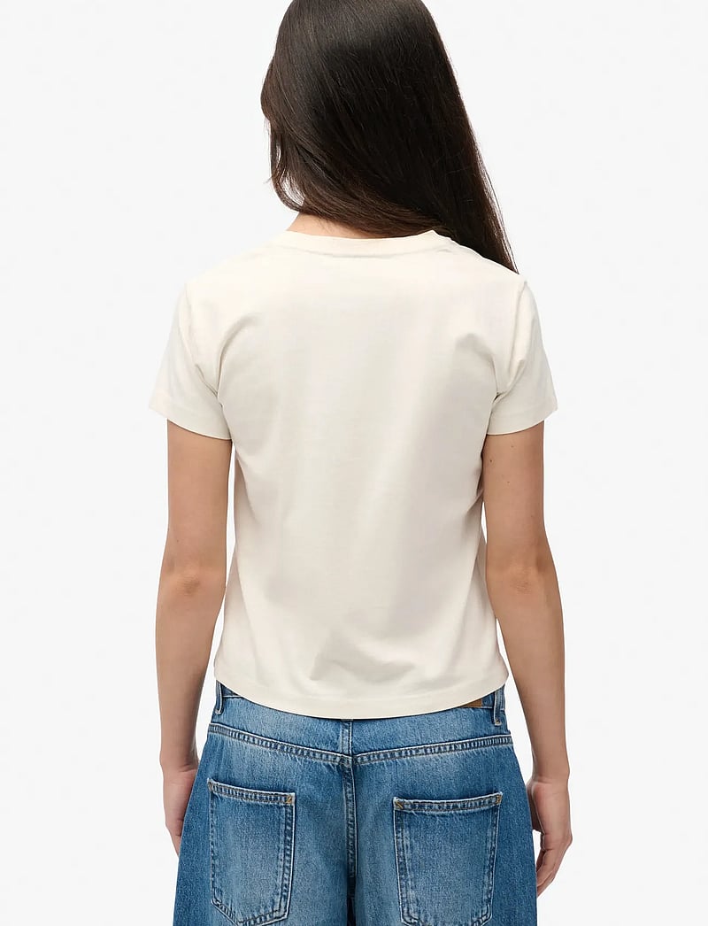 Superdry - ATH GRAPHIC FITTED TEE - t-shirts - desert bone off white - 5