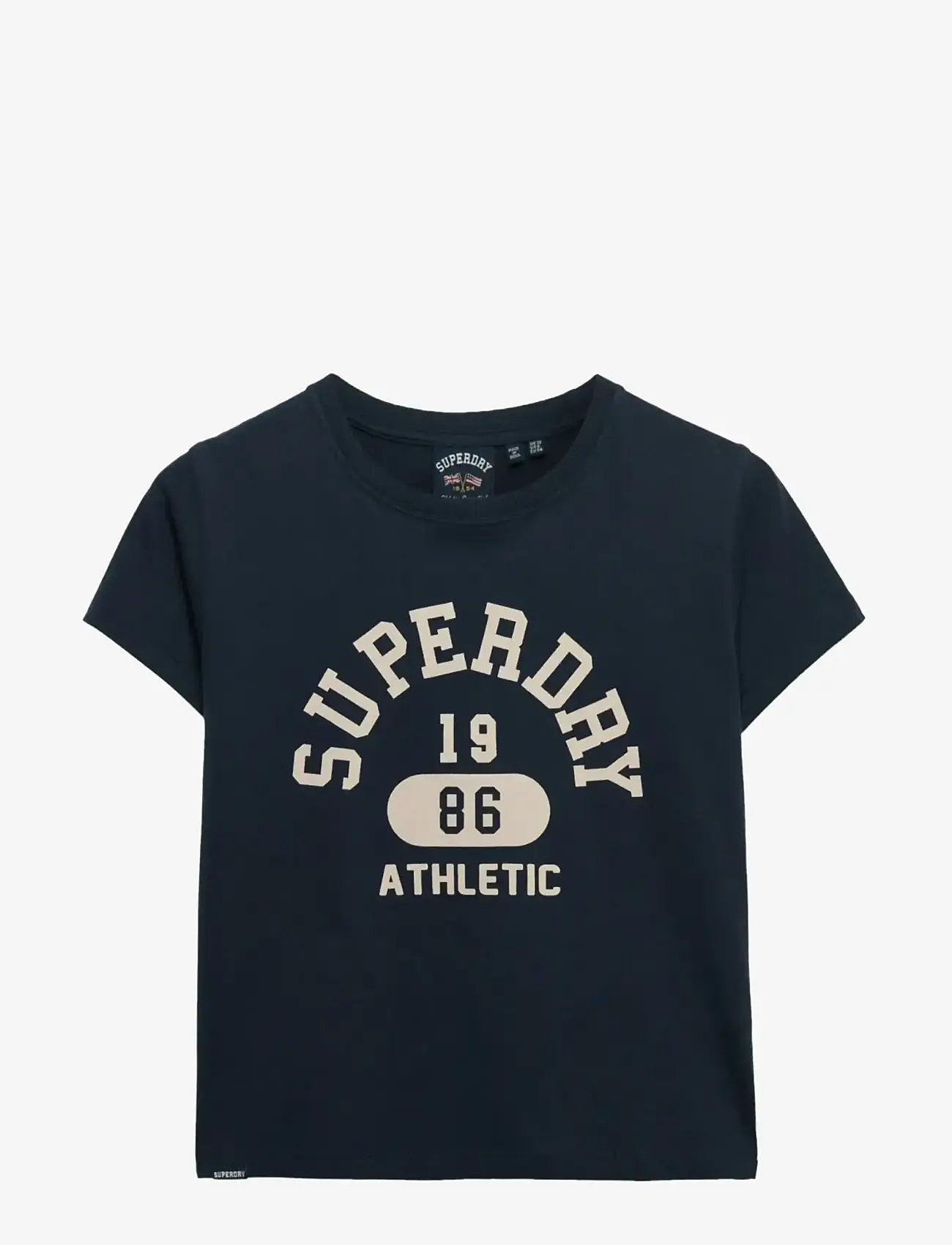 Superdry - ATH GRAPHIC FITTED TEE - t-shirts - eclipse navy - 1