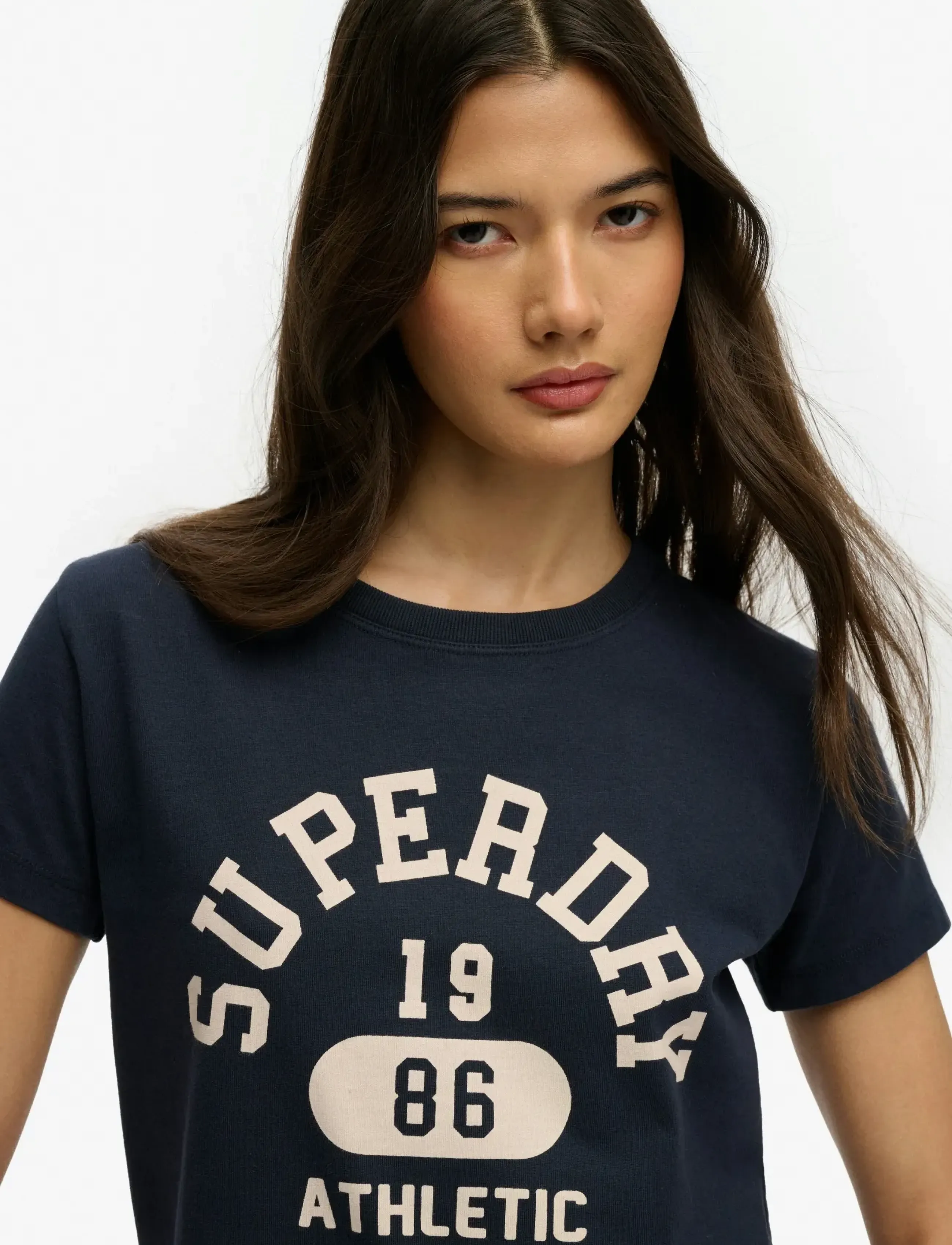 Superdry - ATH GRAPHIC FITTED TEE - t-shirts - eclipse navy - 2