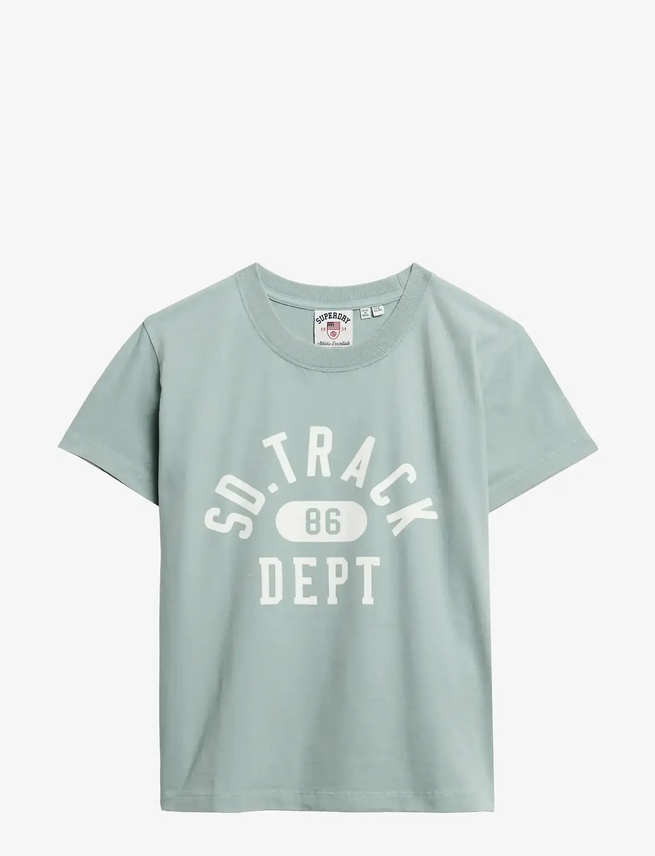 Superdry - ATH GRAPHIC FITTED TEE - t-shirts - light jade green - 1