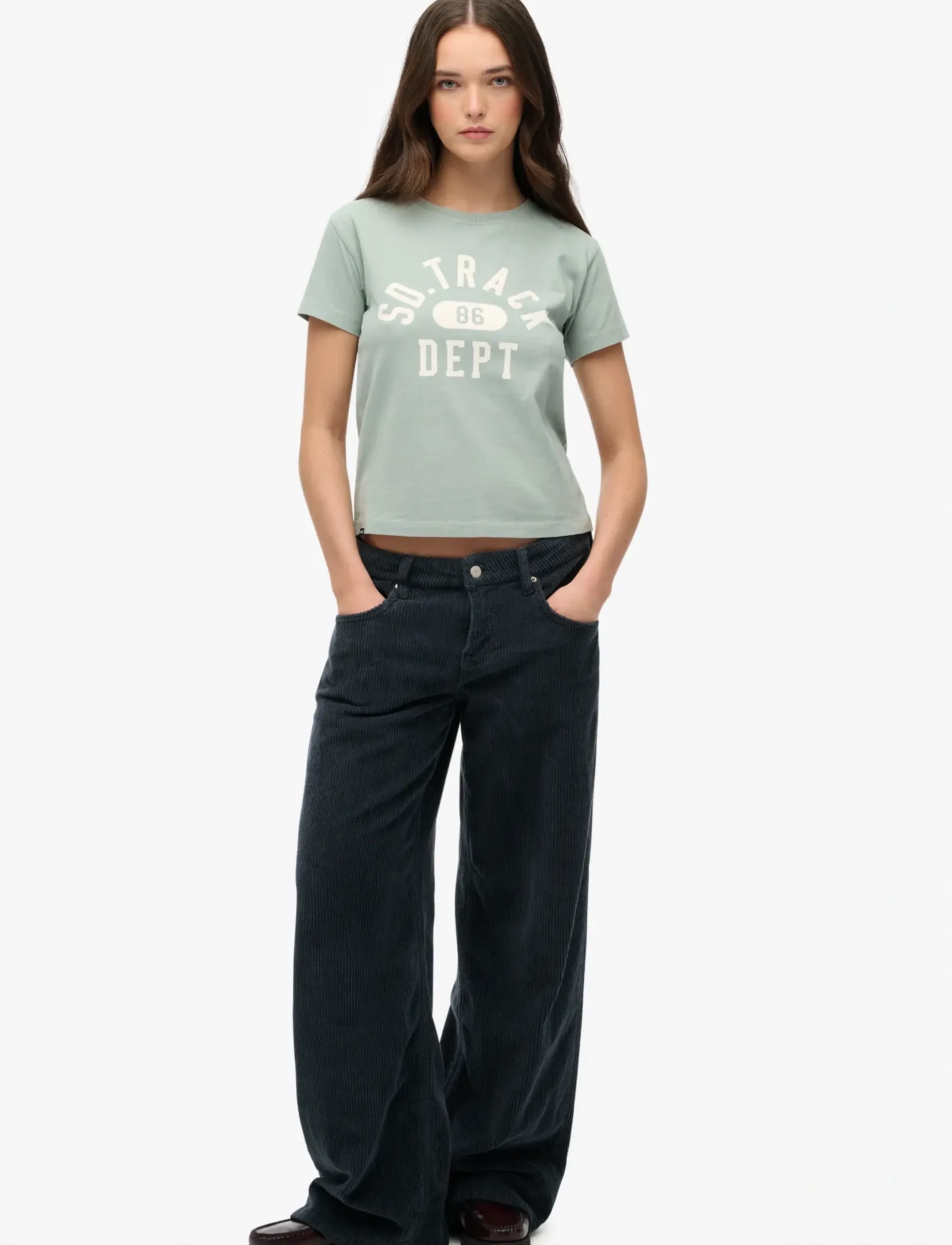 Superdry - ATH GRAPHIC FITTED TEE - lowest prices - light jade green - 4
