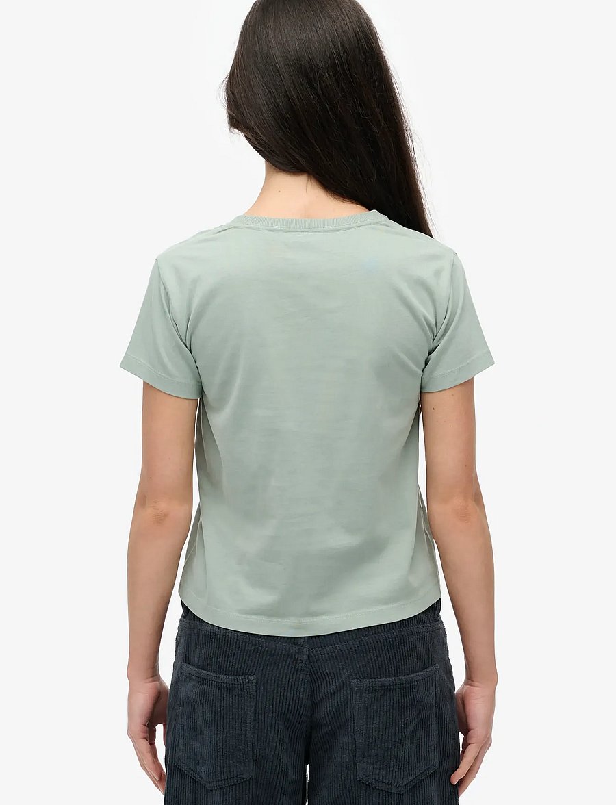 Superdry - ATH GRAPHIC FITTED TEE - t-shirts - light jade green - 5