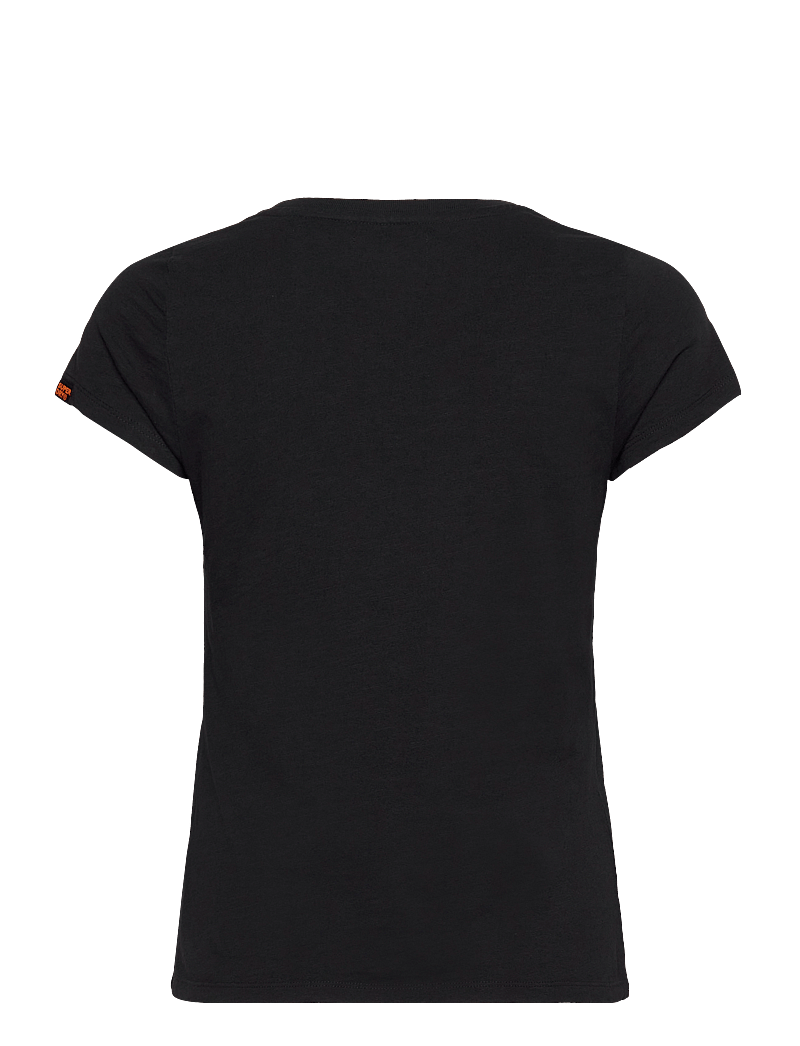 Superdry - LO-FI BIKER SCOOP NECK TEE - t-shirts - black - 2