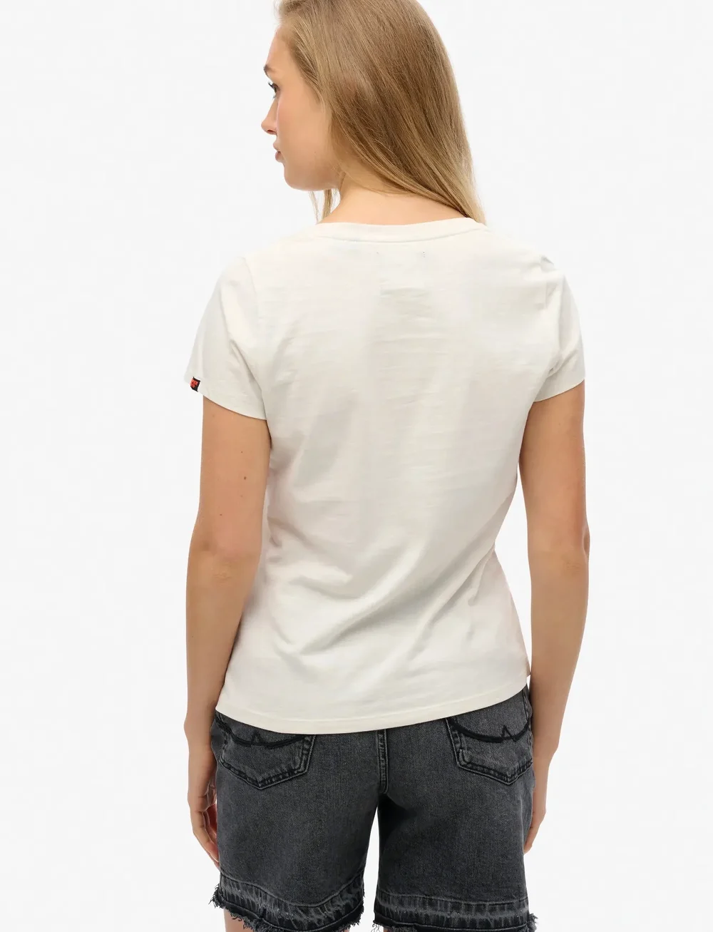 Superdry - LO-FI BIKER SCOOP NECK TEE - t-shirts - new chalk white - 5