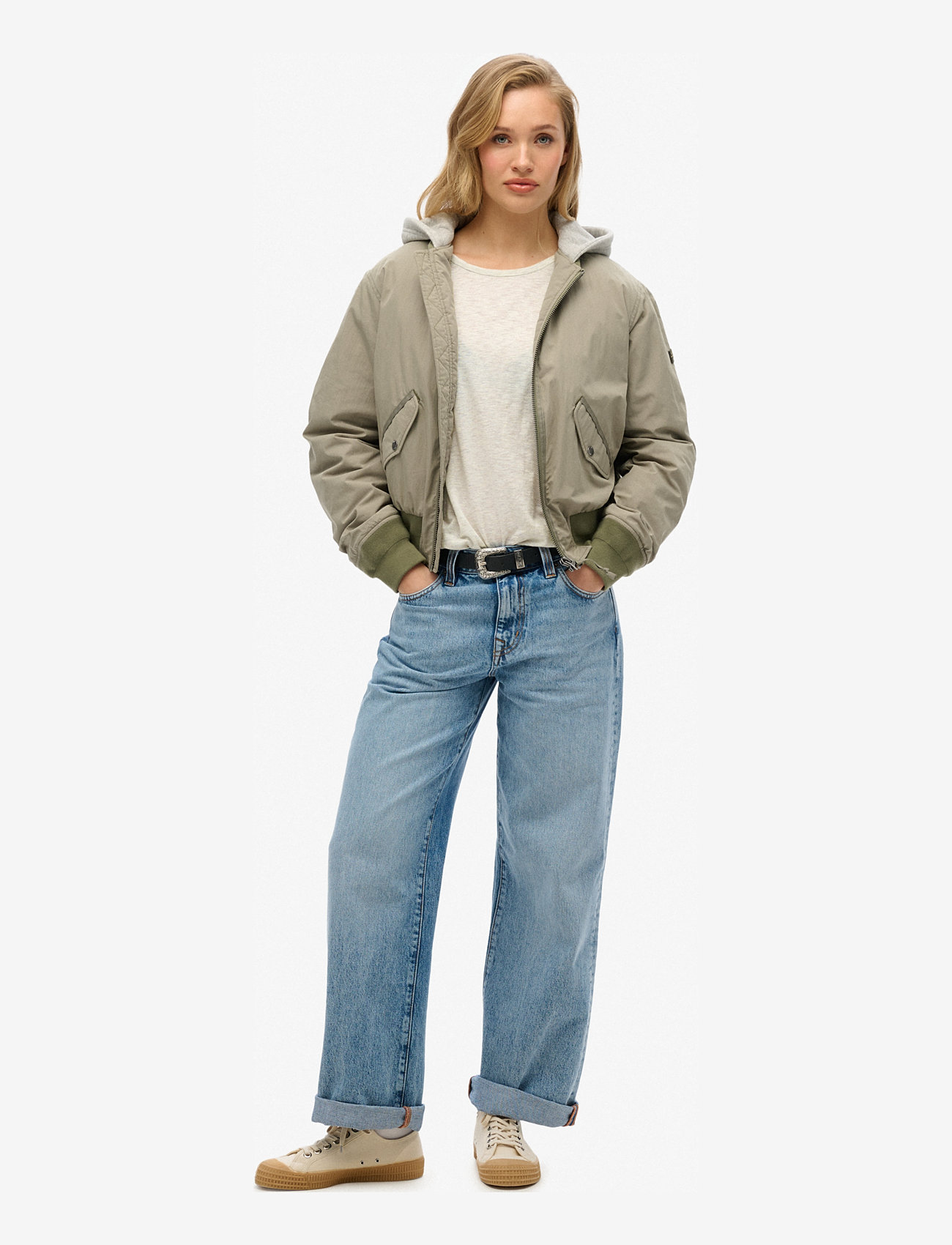 Superdry - STUDIOS LOOSE TEE - starlight grey marl - 4