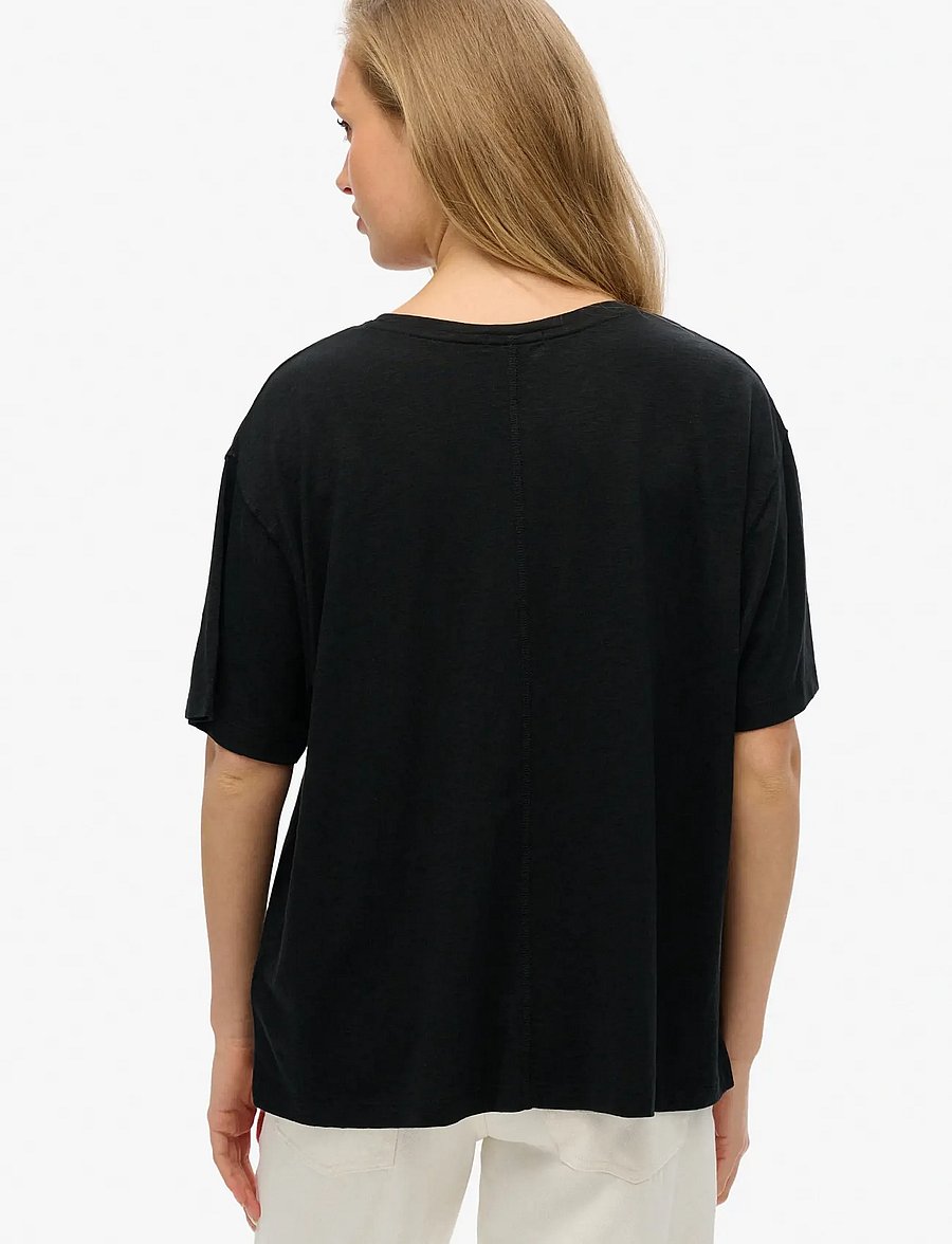 Superdry - STUDIOS DROPPED SHOULDER TEE - t-shirts - black - 5