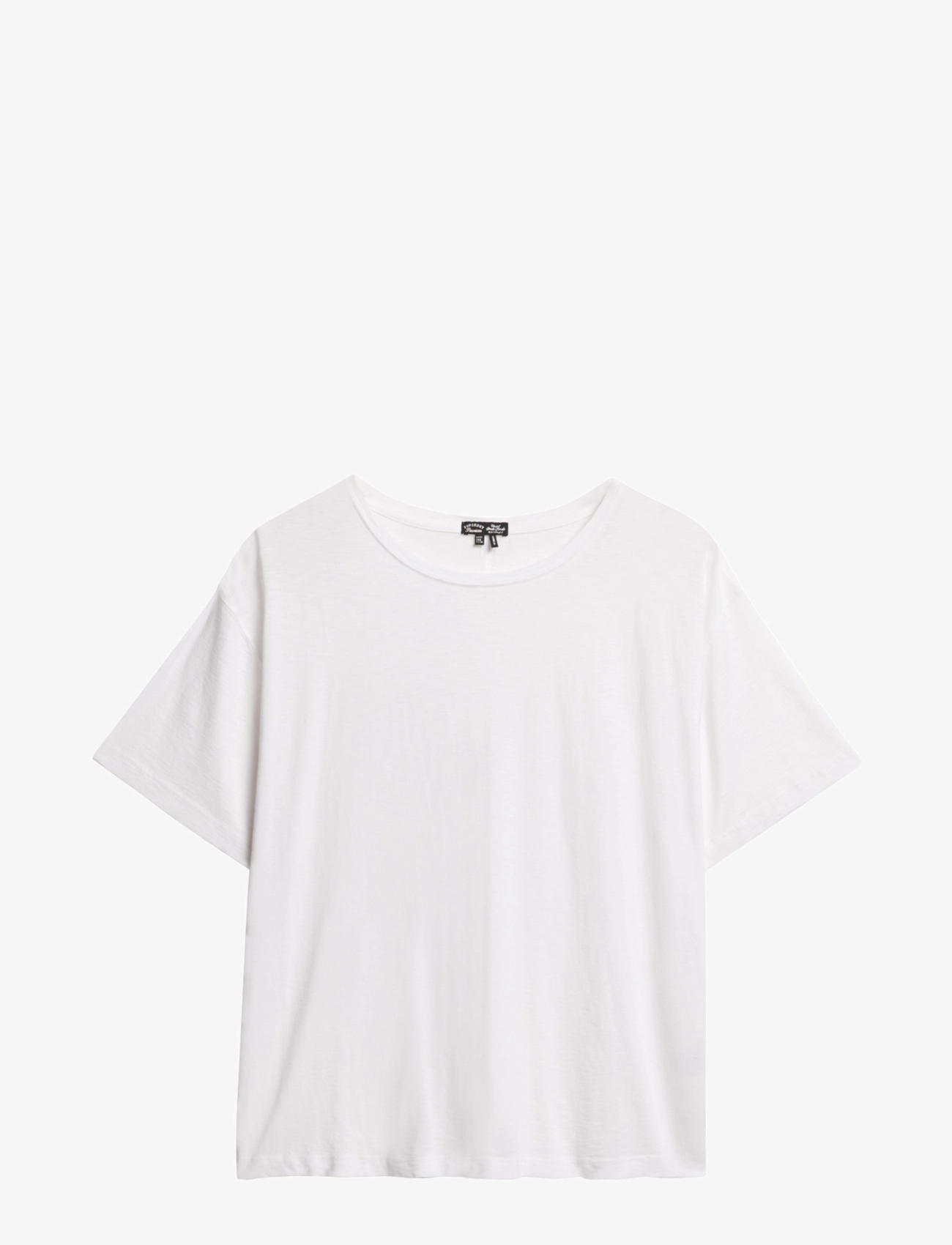 Superdry STUDIOS DROPPED SHOULDER TEE - Tøj - OPTIC / white