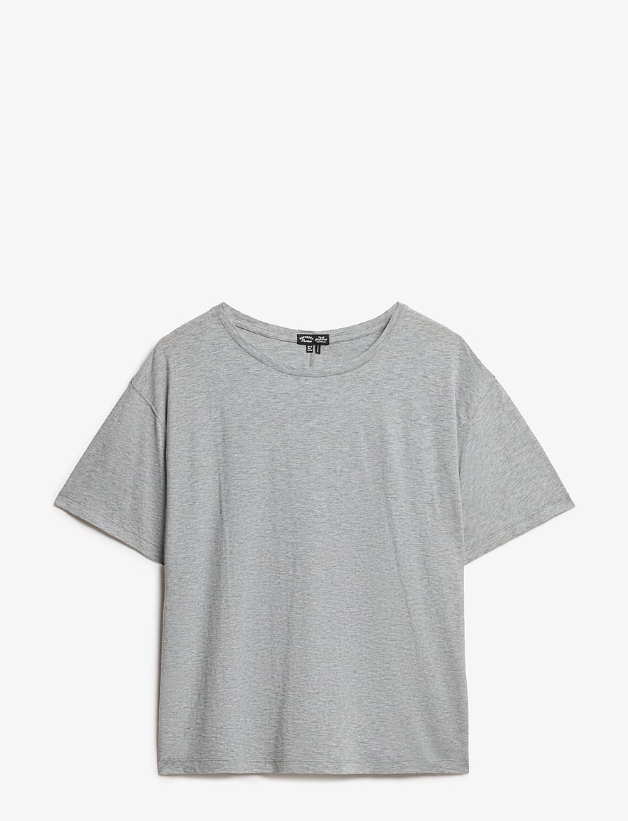 Superdry - STUDIOS DROPPED SHOULDER TEE - t-shirts - smoke grey marl - 1