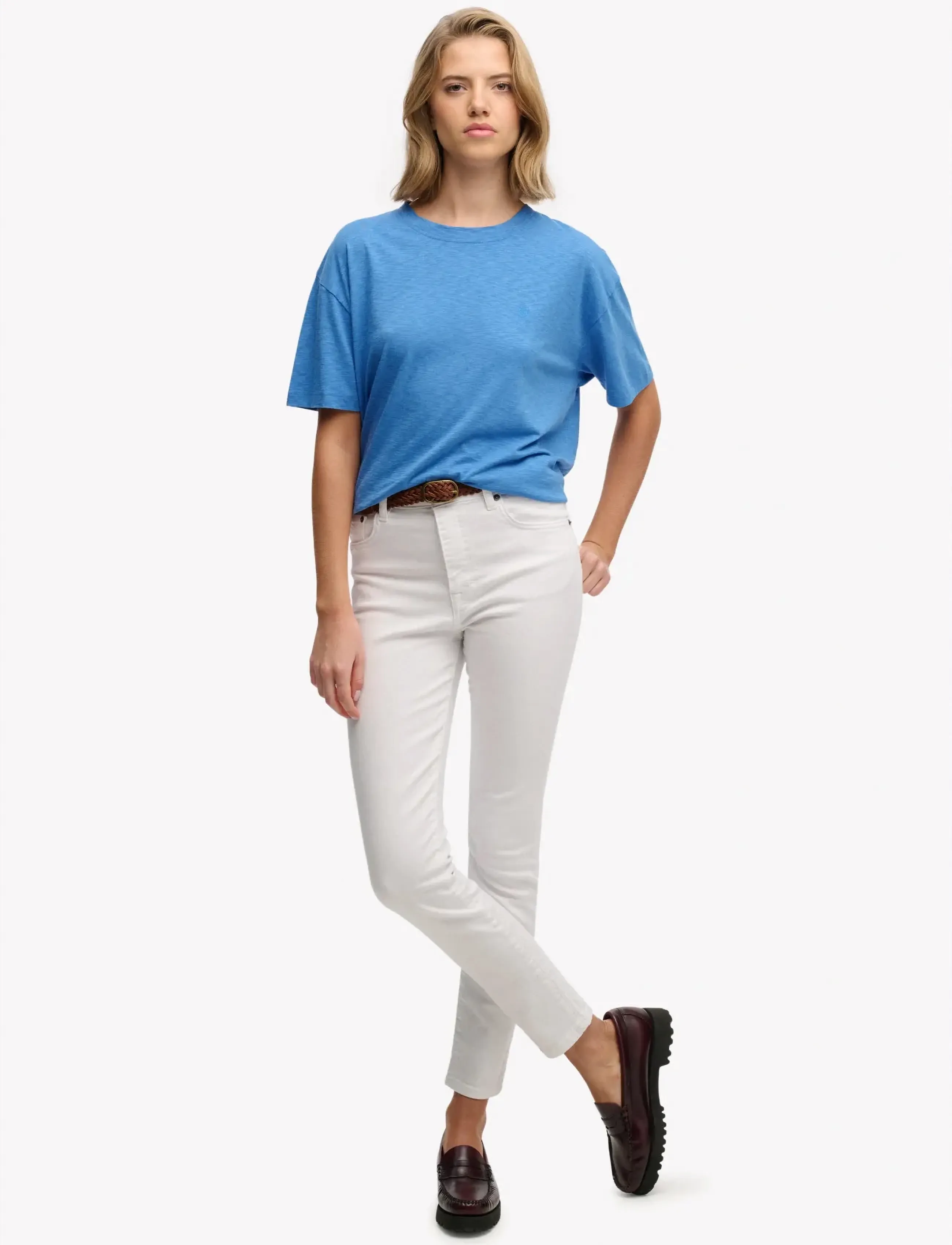 Superdry - STUDIOS CREW TEE - t-shirts - blue yonder - 4