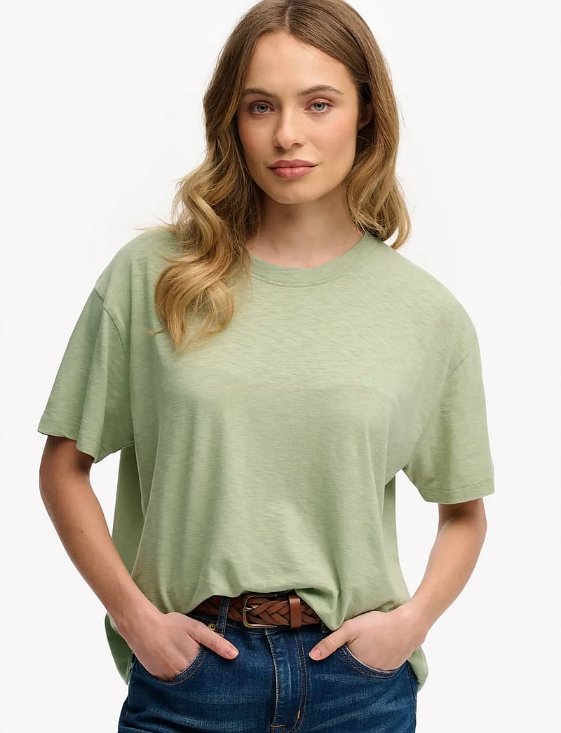 Superdry - STUDIOS CREW TEE - t-shirts - dusty sage - 0
