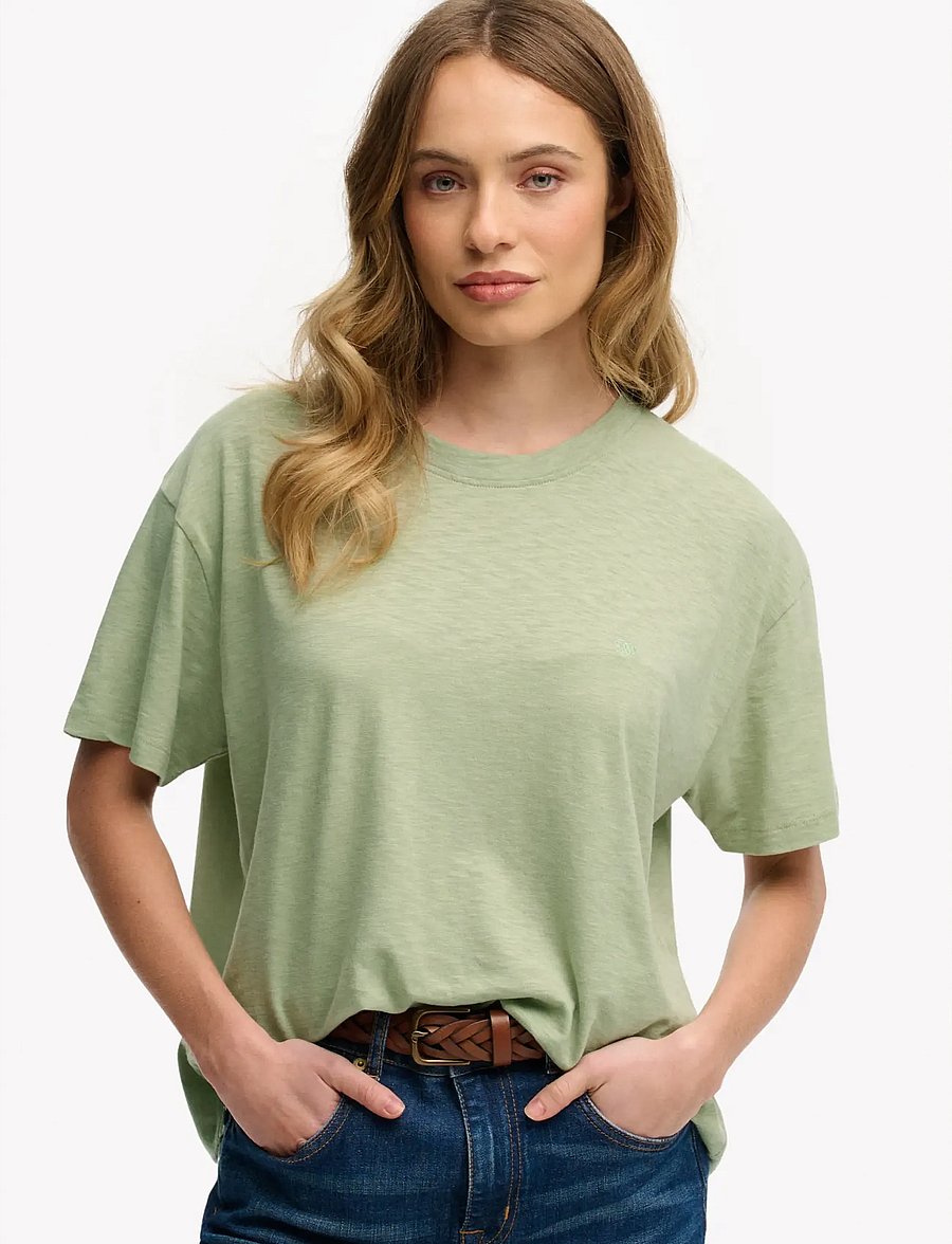 Superdry - STUDIOS CREW TEE - t-shirts - dusty sage - 0