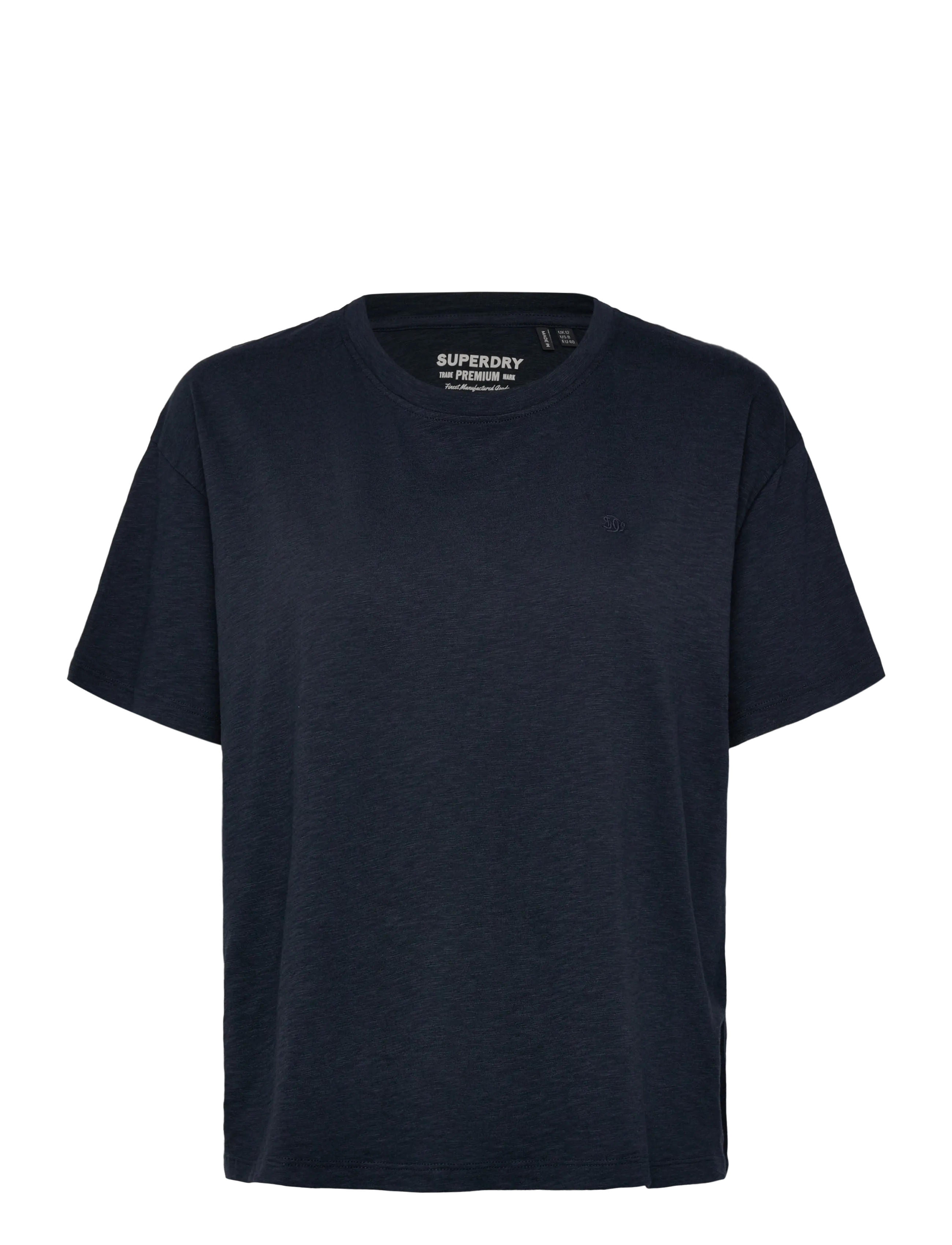 SUPERDRY Studios Crew Tee Navy - 14 - Damen