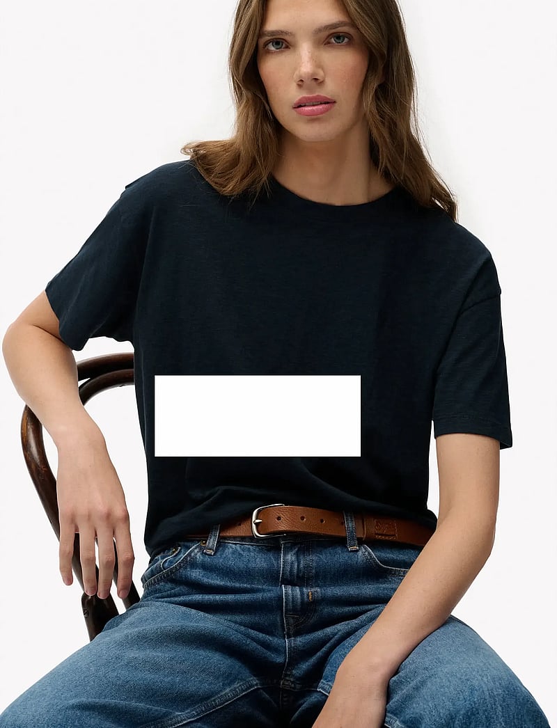 Superdry - STUDIOS CREW TEE - t-shirts - eclipse navy - 4