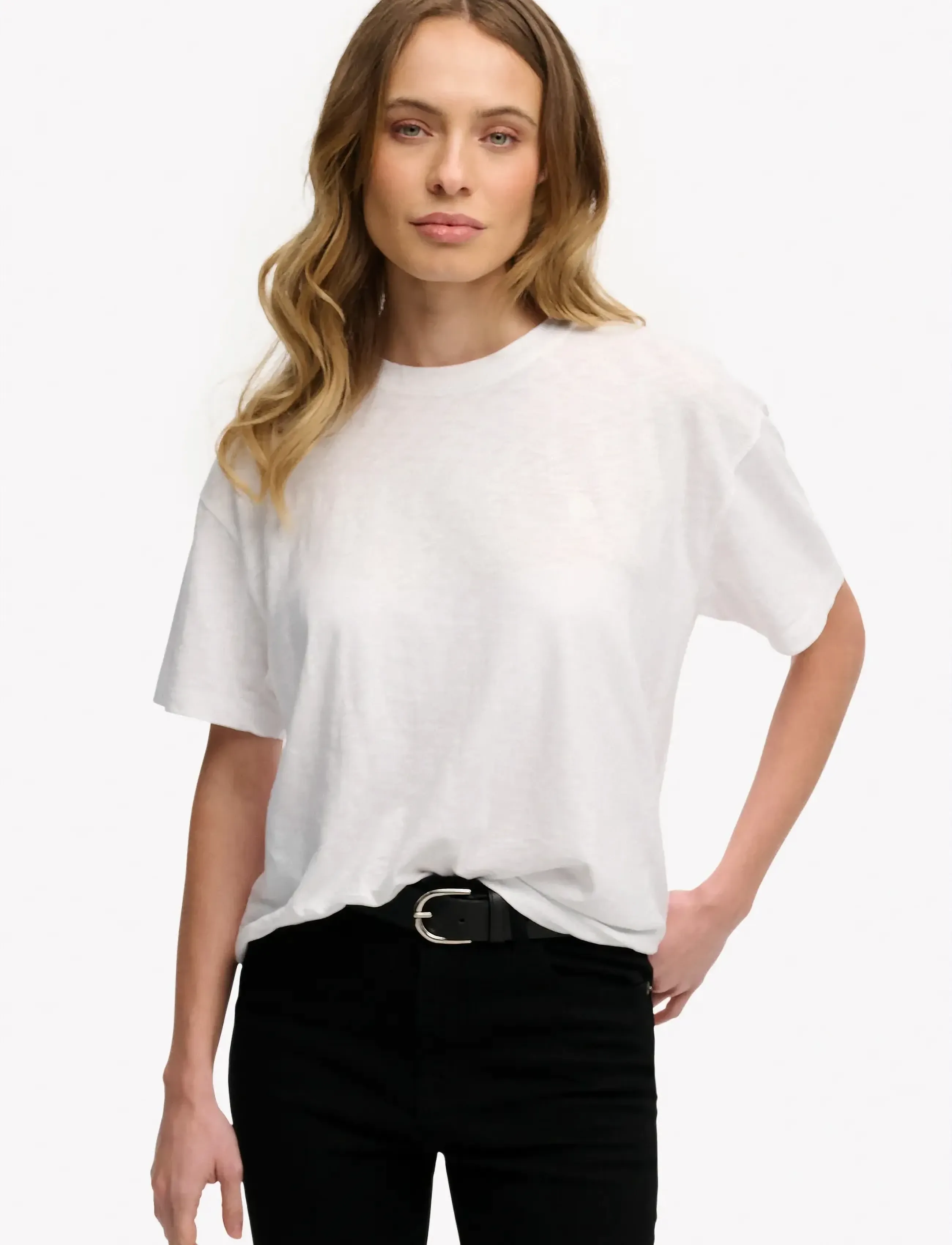 Superdry STUDIOS CREW TEE - Superdry - OPTIC / white