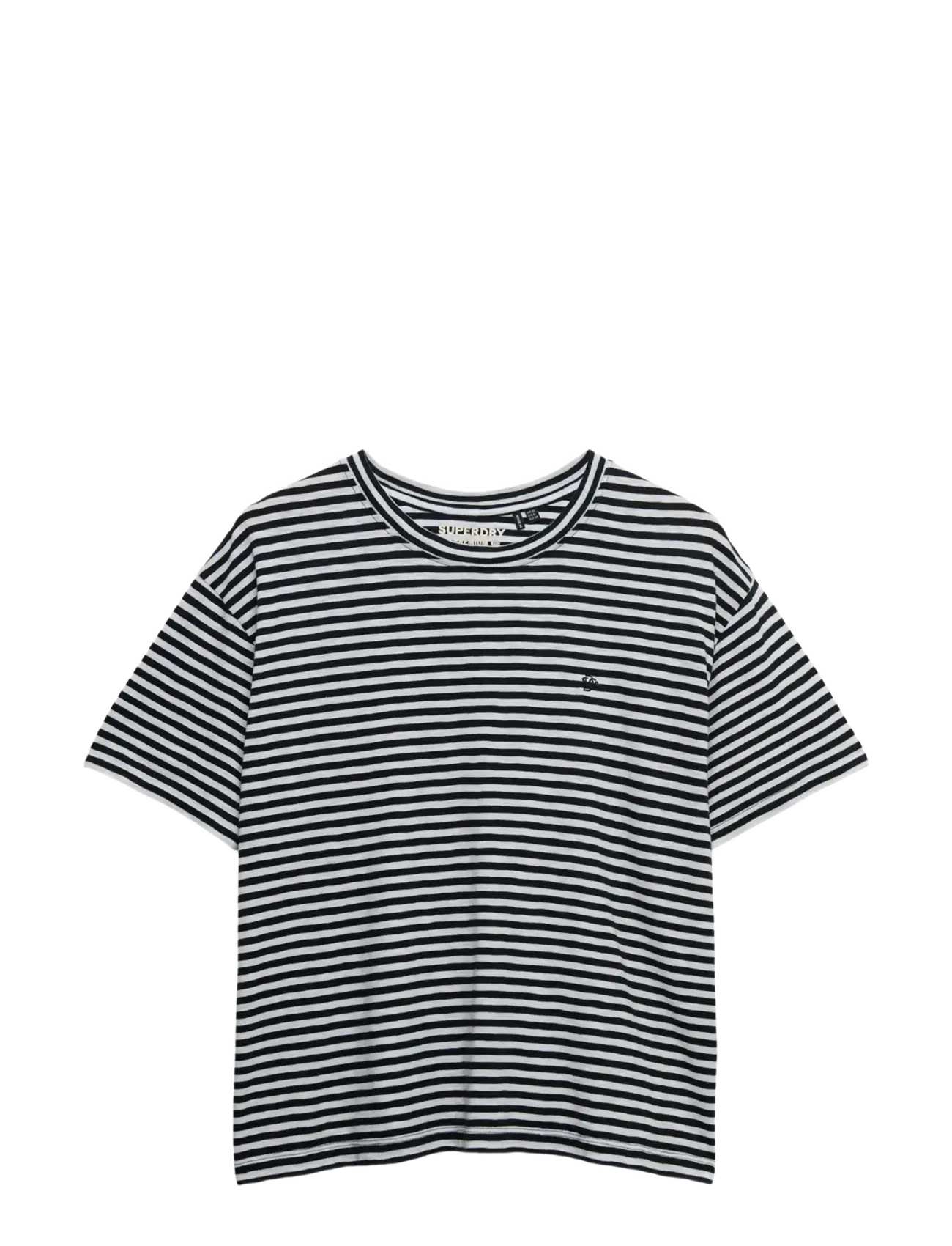 Superdry STUDIOS CREW TEE - Superdry - OPTIC,BLACK STRIPE / multi