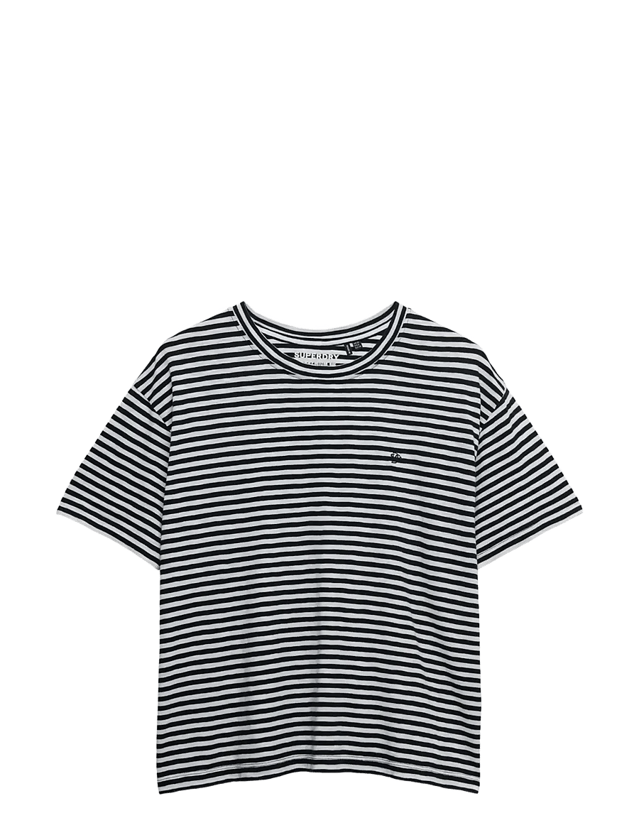 Superdry - STUDIOS CREW TEE - t-shirts - optic,black stripe - 1