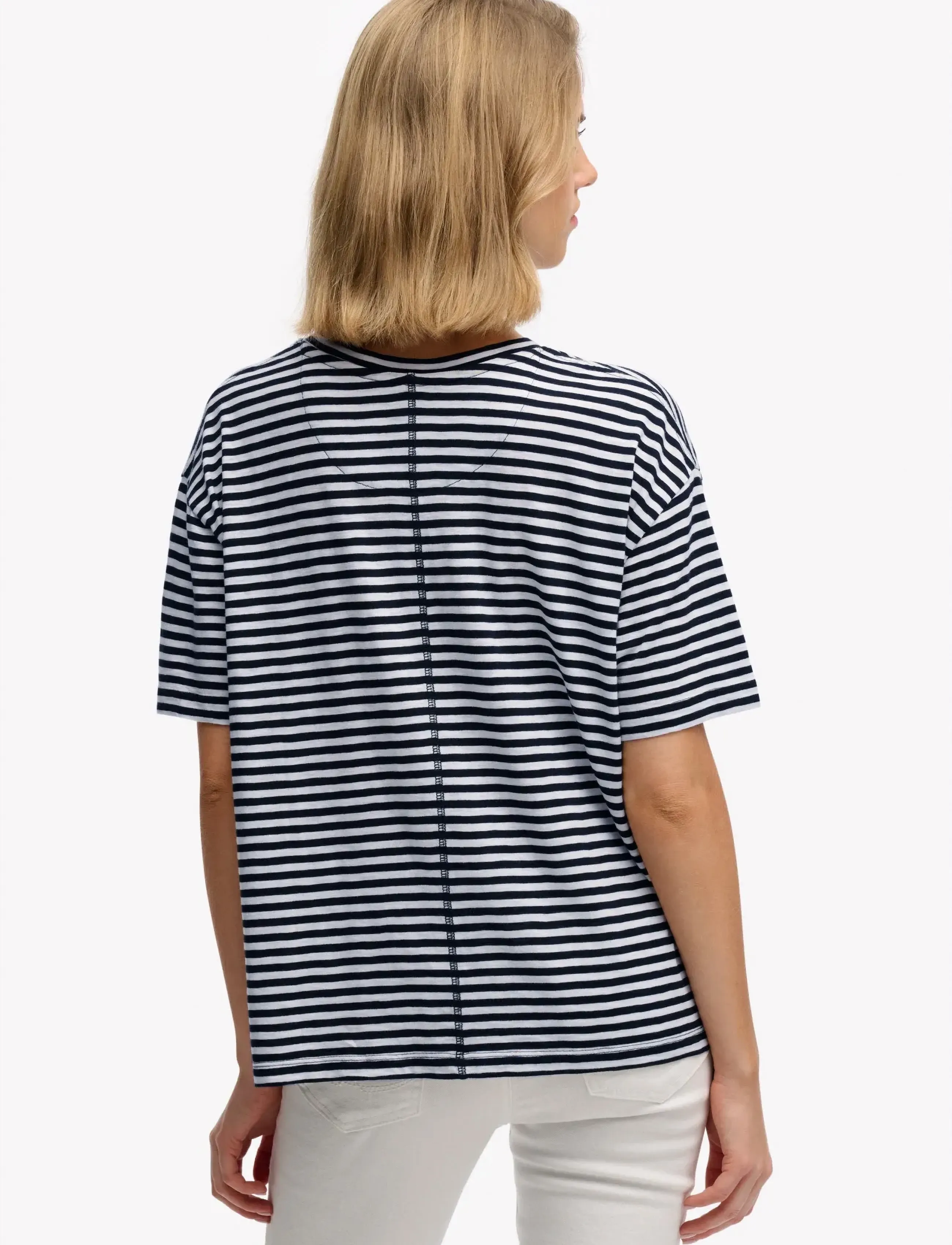 Superdry - STUDIOS CREW TEE - t-shirts - optic,black stripe - 5