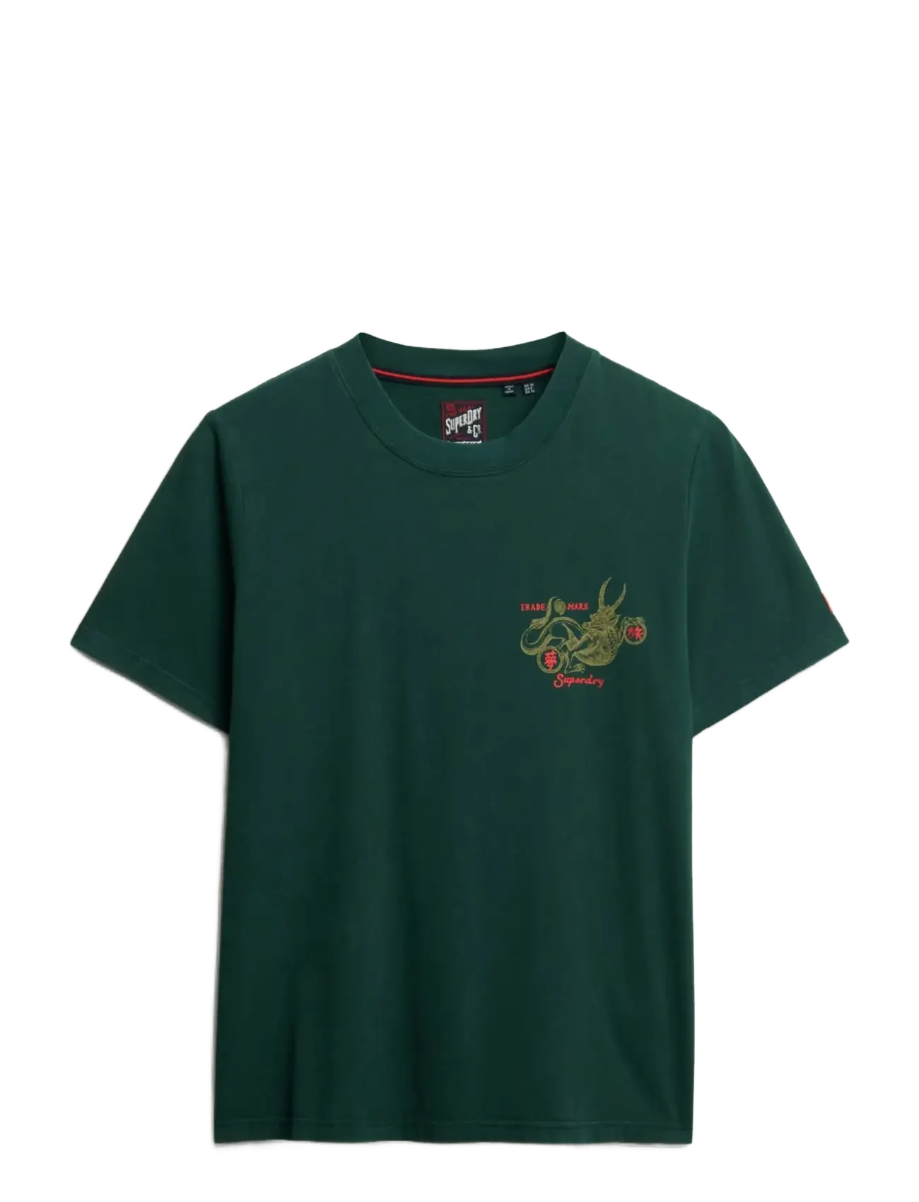 Superdry Tokyo Narrative Relaxed Tee - Green - 16