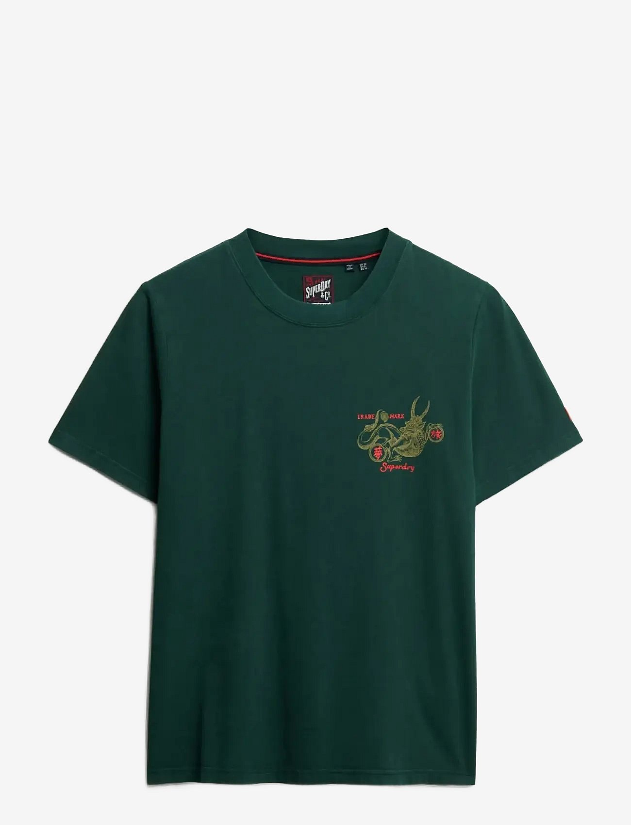 Superdry Tokyo Narrative Relaxed Tee - Green - 16