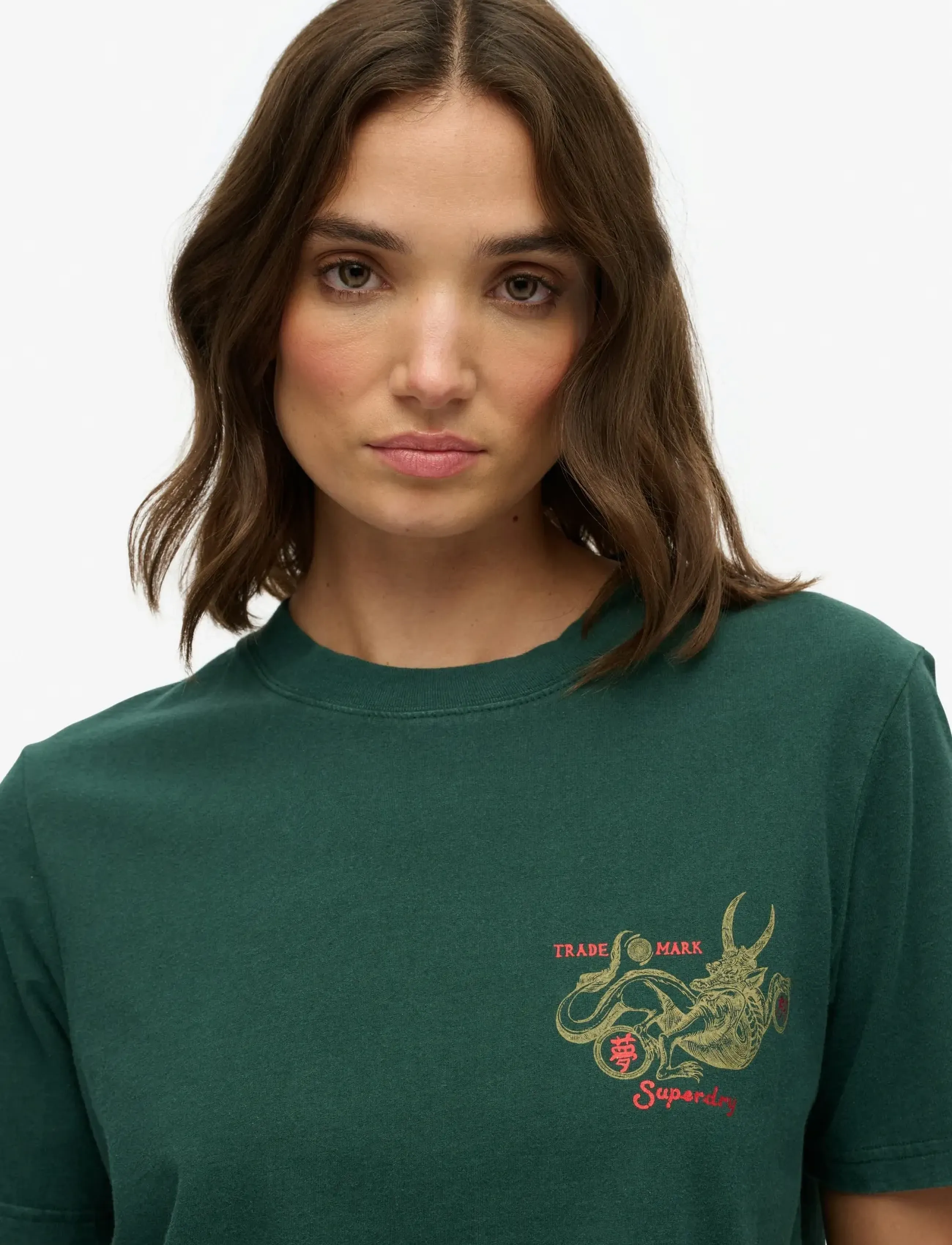 Superdry - TOKYO NARRATIVE RELAXED TEE - t-shirts - enamel green - 3