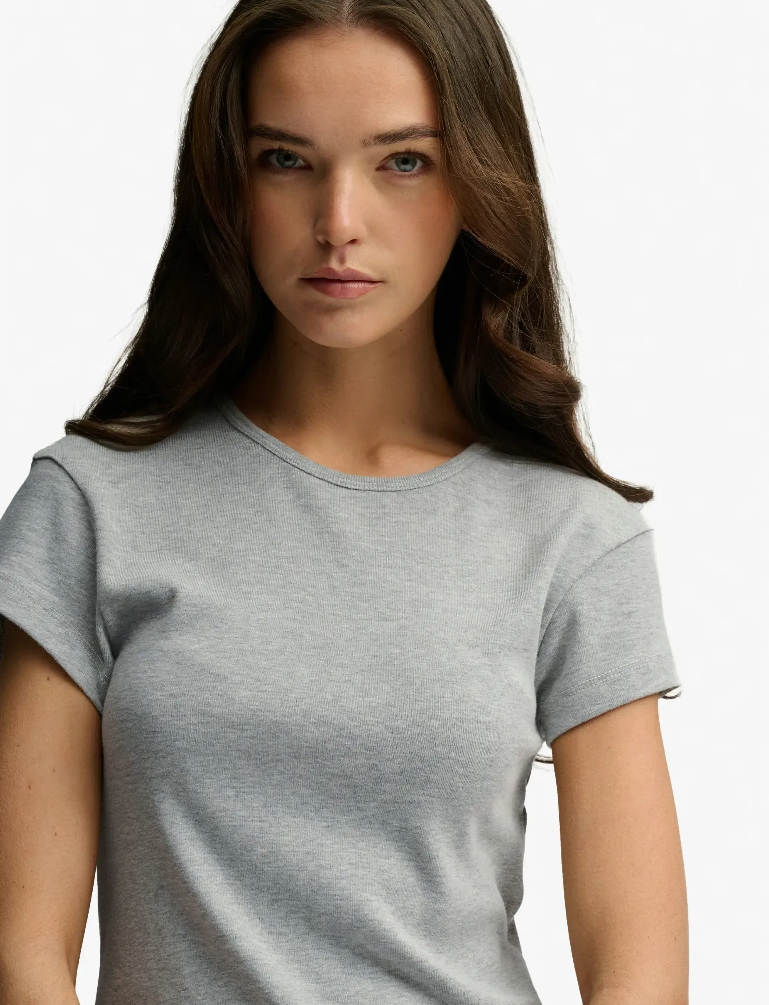 Superdry - ATHLETIC ESSENTIAL TEE - crop tops - grey marl - 3