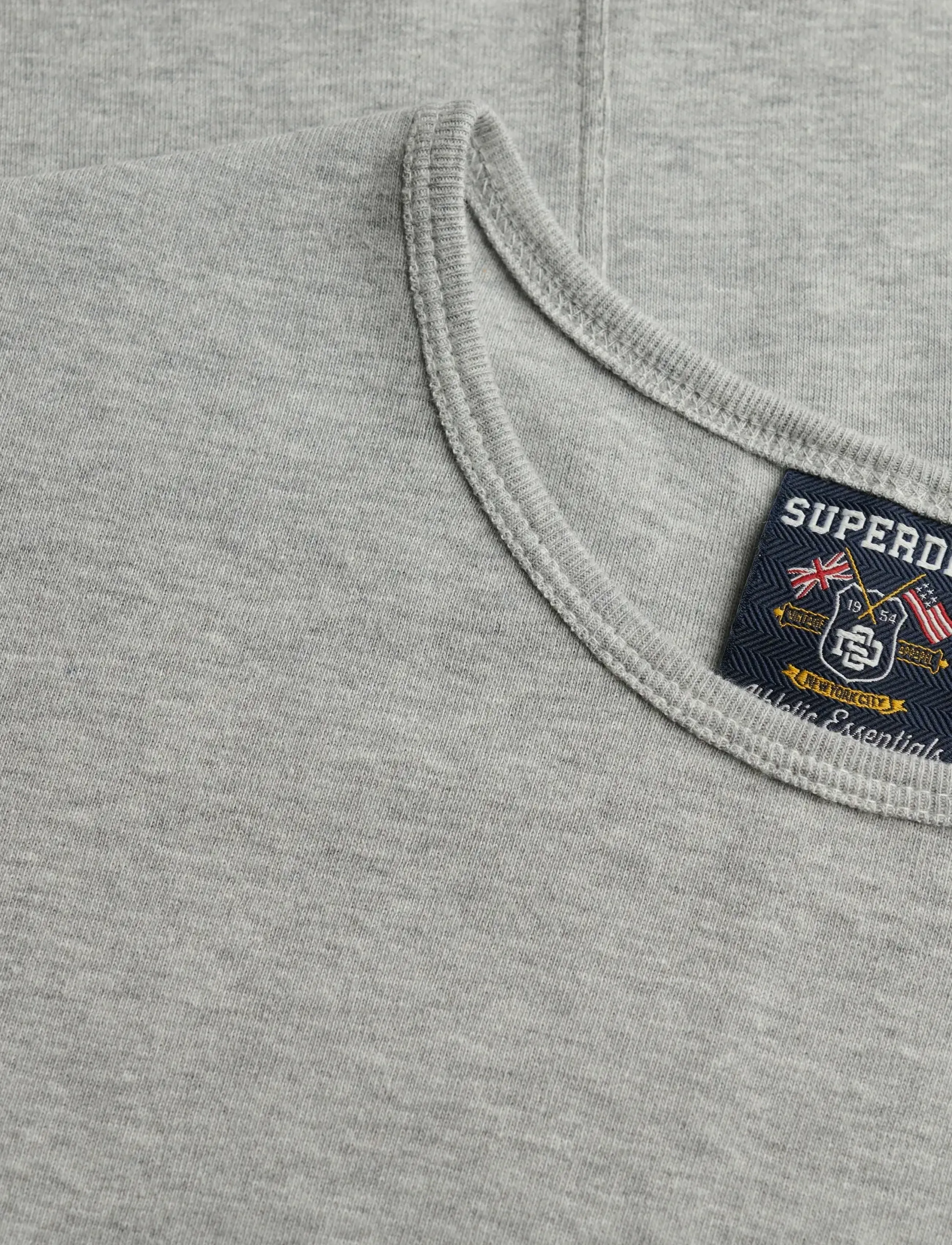Superdry - ATHLETIC ESSENTIAL TEE - crop tops - grey marl - 5