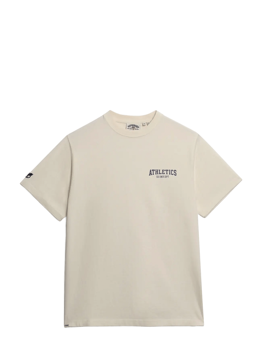 Superdry - ATH ESS OVERSIZED TSHIRT - t-shirts - desert bone off white - 1