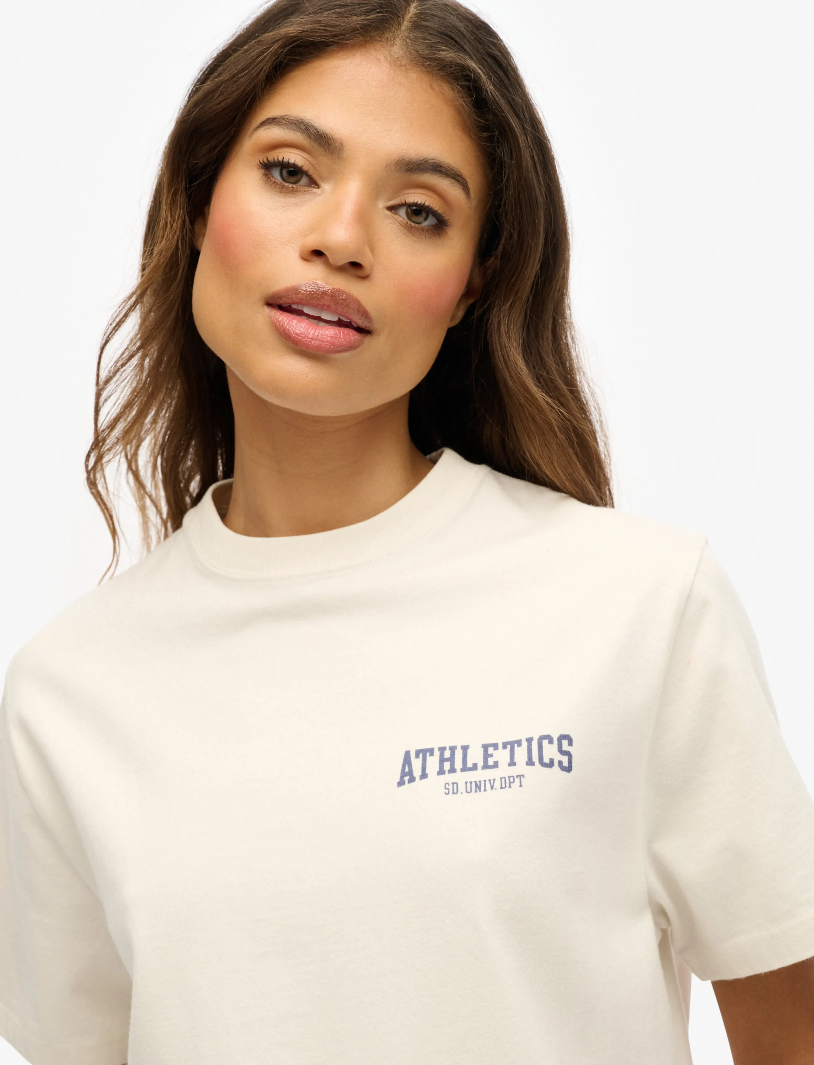 Superdry - ATH ESS OVERSIZED TSHIRT - t-shirts - desert bone off white - 4