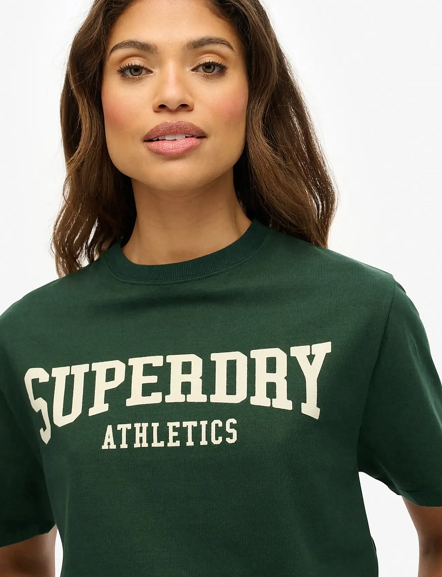 Superdry - ATH ESS OVERSIZED TSHIRT - t-shirts - enamel green - 4