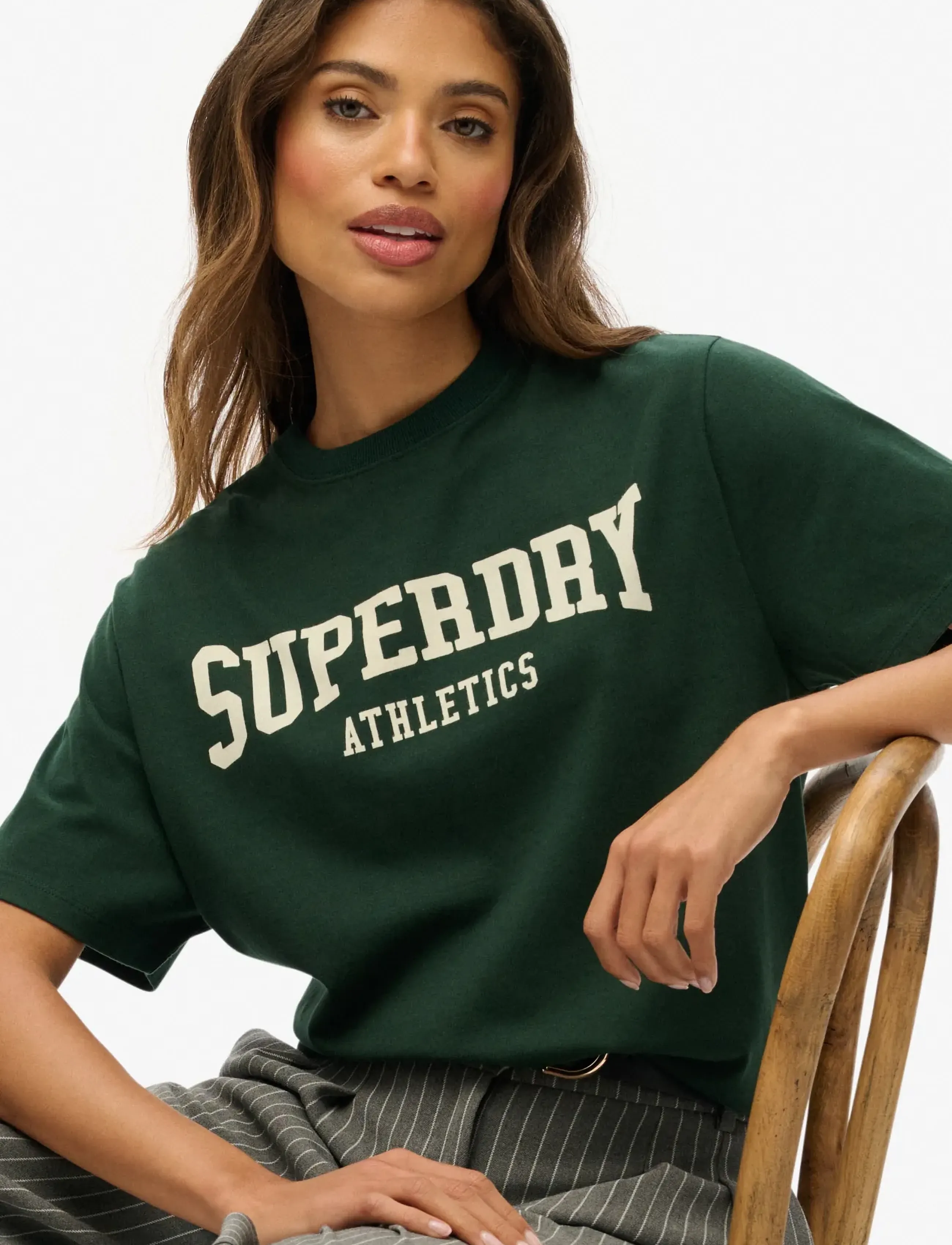 Superdry - ATH ESS OVERSIZED TSHIRT - t-shirts - enamel green - 5