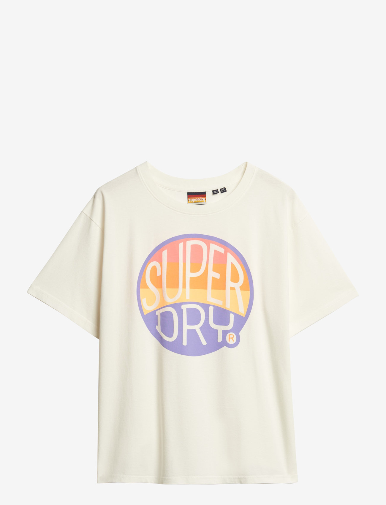 Superdry - NEON RAINBOW OVERSIZED TEE - off white - 1