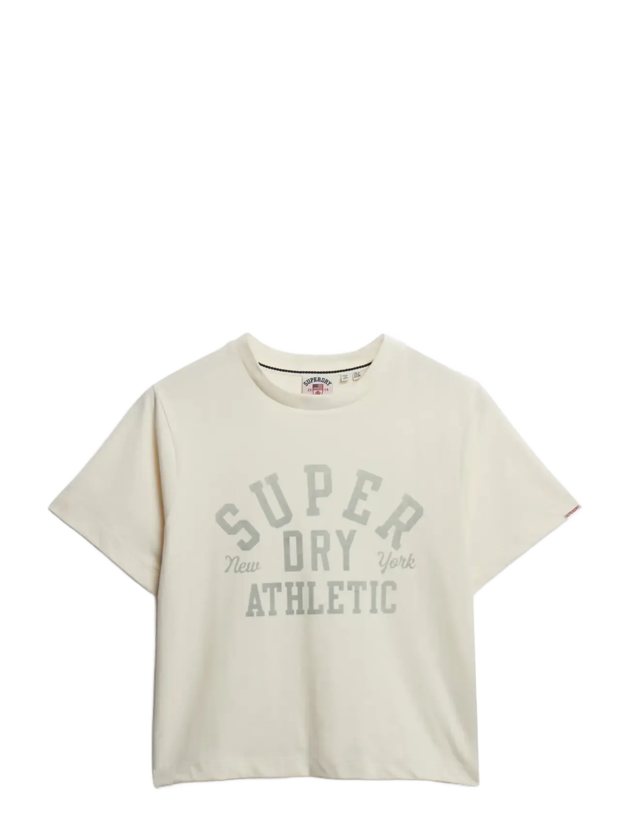 SUPERDRY Athletic Essentials Loose Tee Cream - 36 - Damen