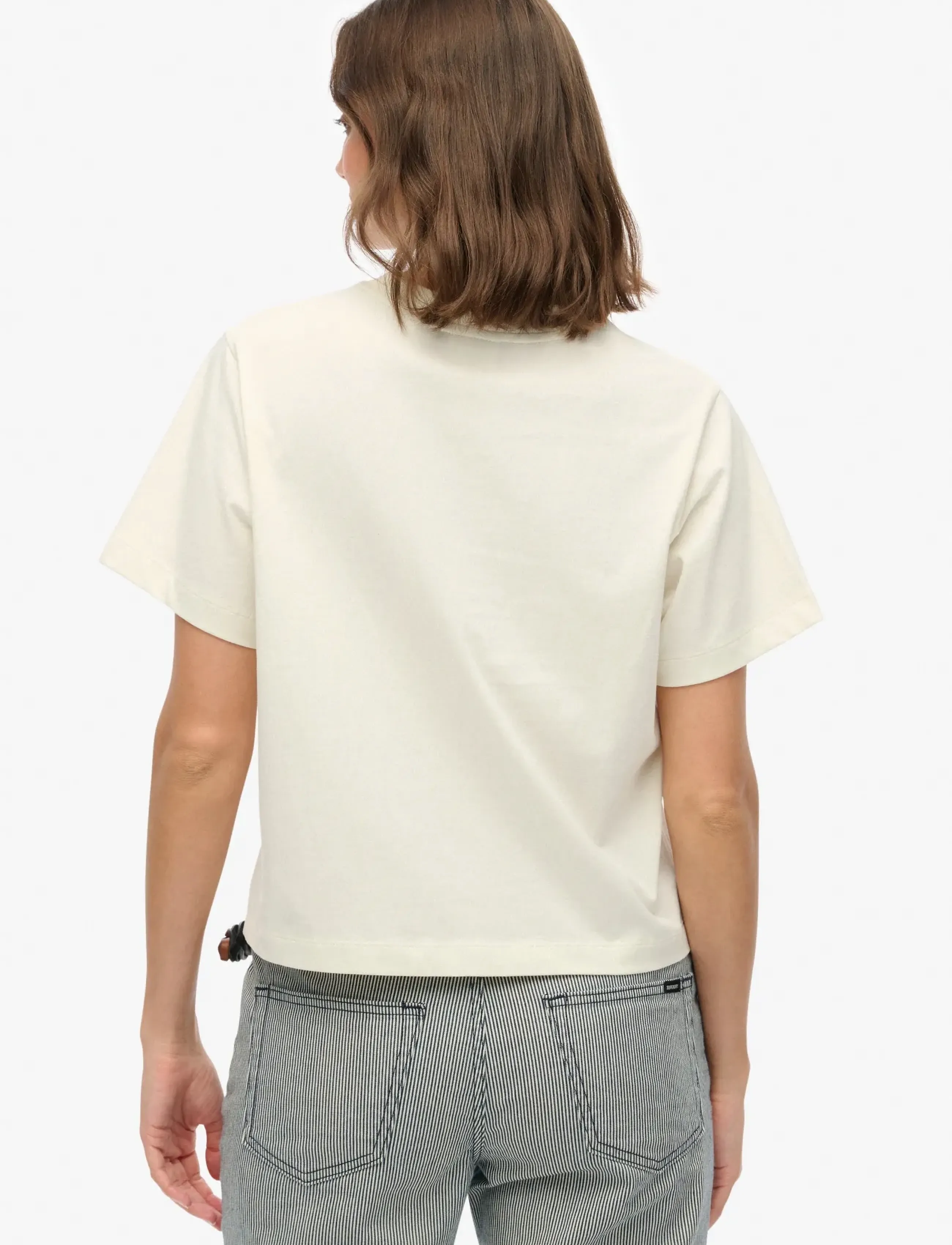 Superdry - ATHLETIC ESSENTIALS LOOSE TEE - t-shirts - desert bone off white - 5