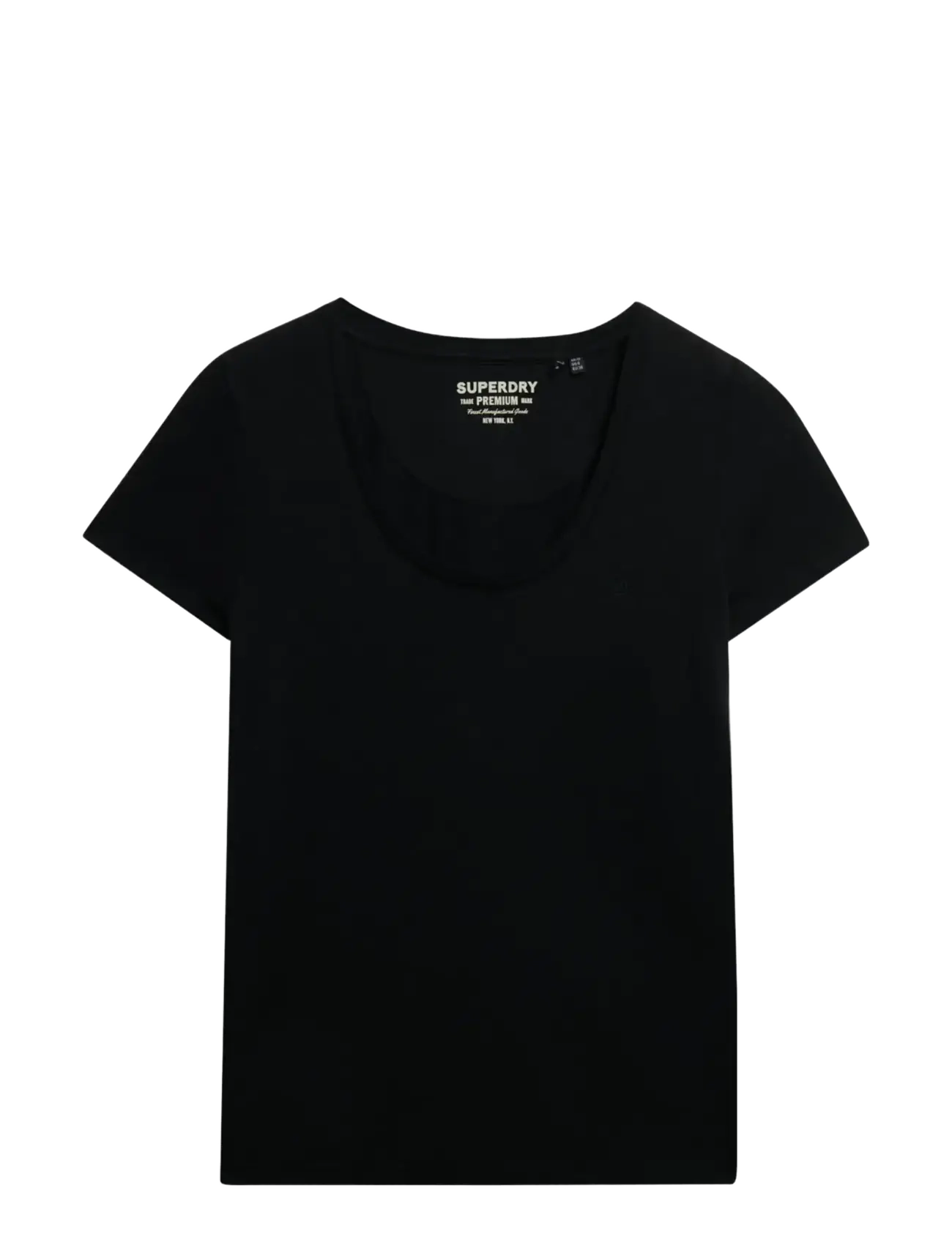 SUPERDRY Studios Scoop Neck Tee Schwarz - 8 - Damen