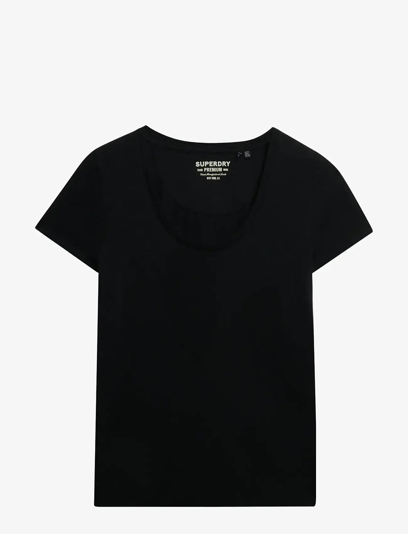Superdry - STUDIOS SCOOP NECK TEE - laveste priser - black - 1