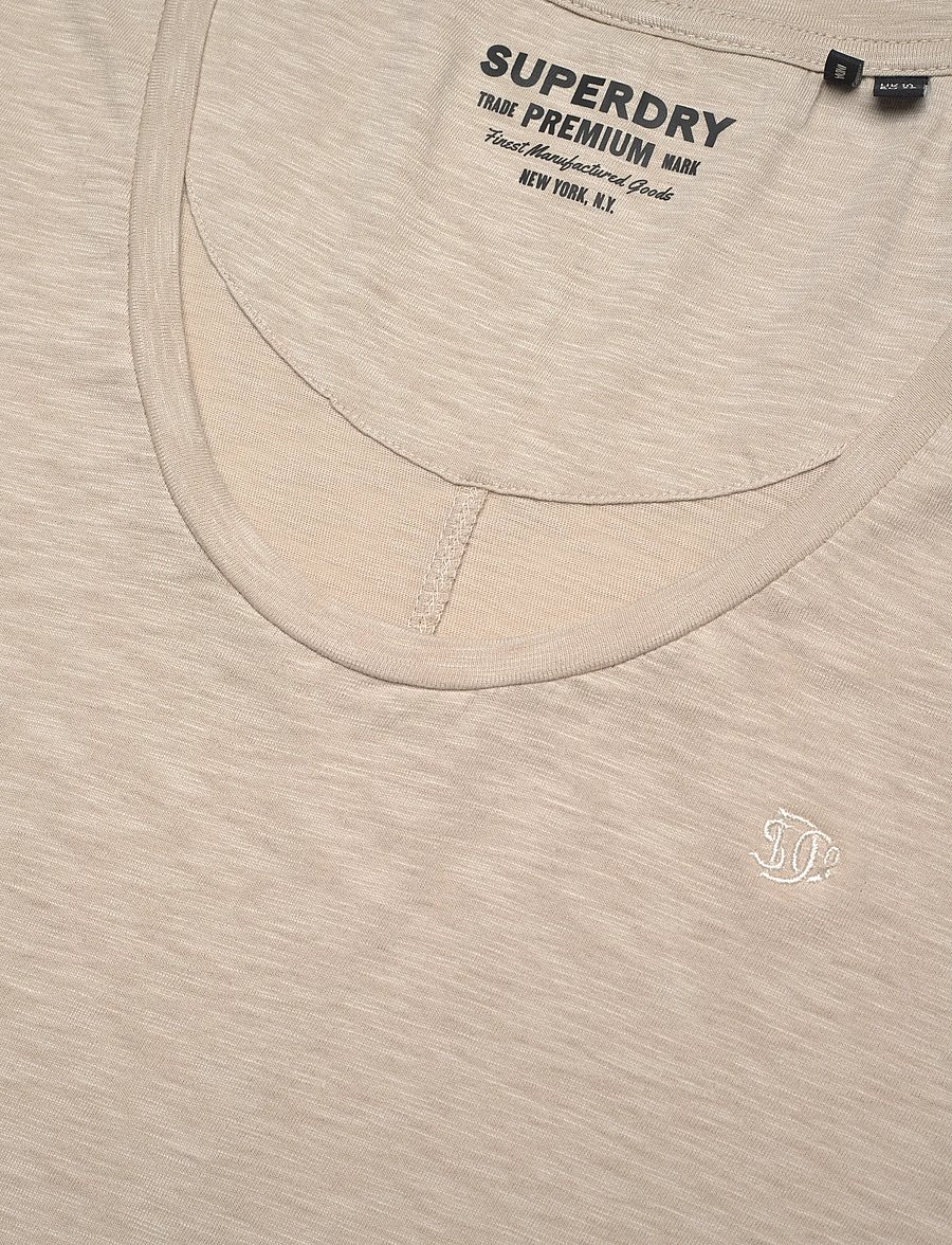 Superdry - STUDIOS SCOOP NECK TEE - t-shirts - feather grey - 5