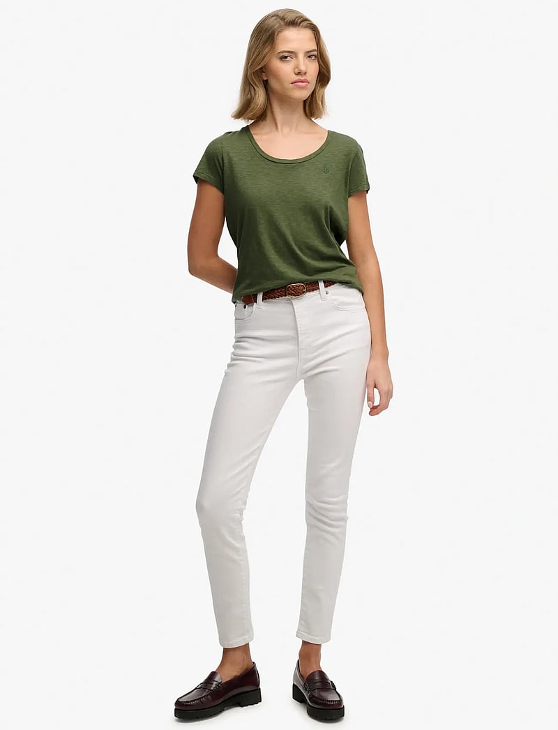 Superdry - STUDIOS SCOOP NECK TEE - t-shirts - four leaf clover - 3