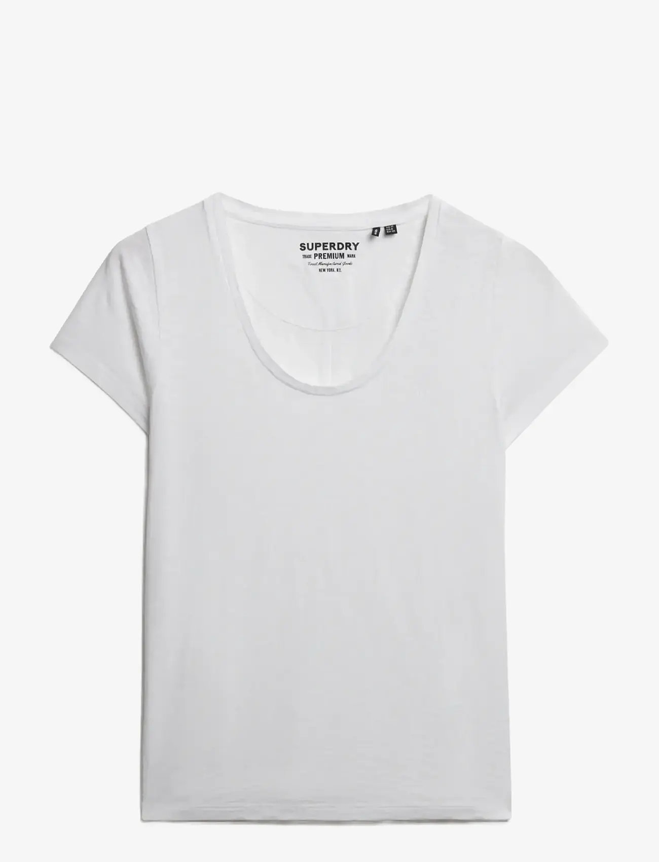 Superdry - STUDIOS SCOOP NECK TEE - t-shirts - optic - 1