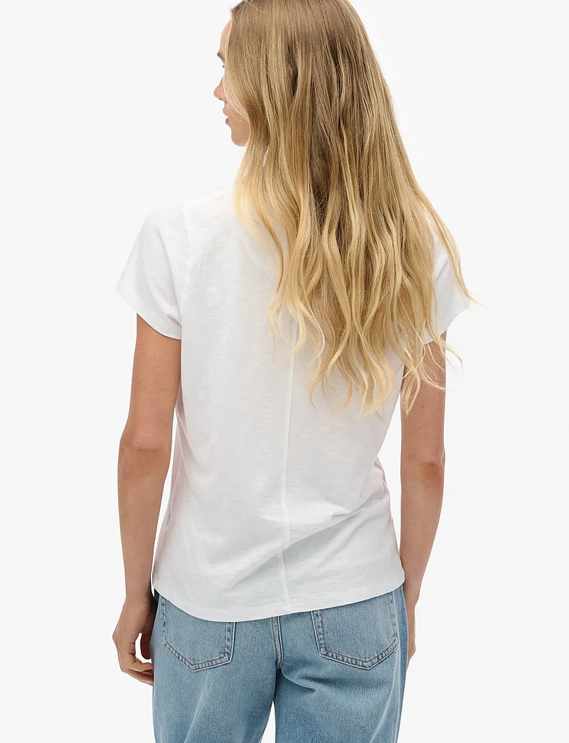 Superdry - STUDIOS SCOOP NECK TEE - t-shirts - optic - 5