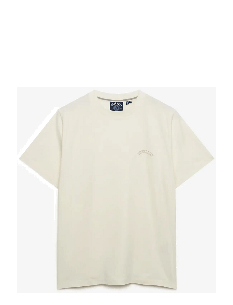 Superdry - ESSENTIAL LOGO LOOSE TEE - t-shirts - desert bone off white - 1
